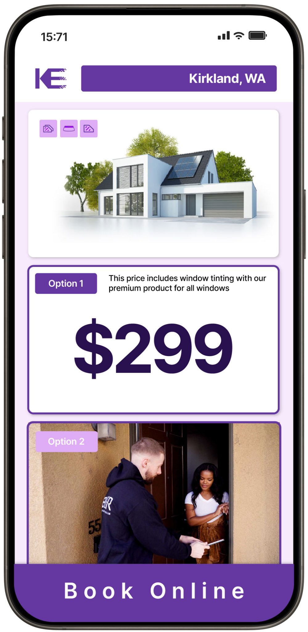 View Affordable Home Window Tinting Rates in Kirkland, Washington