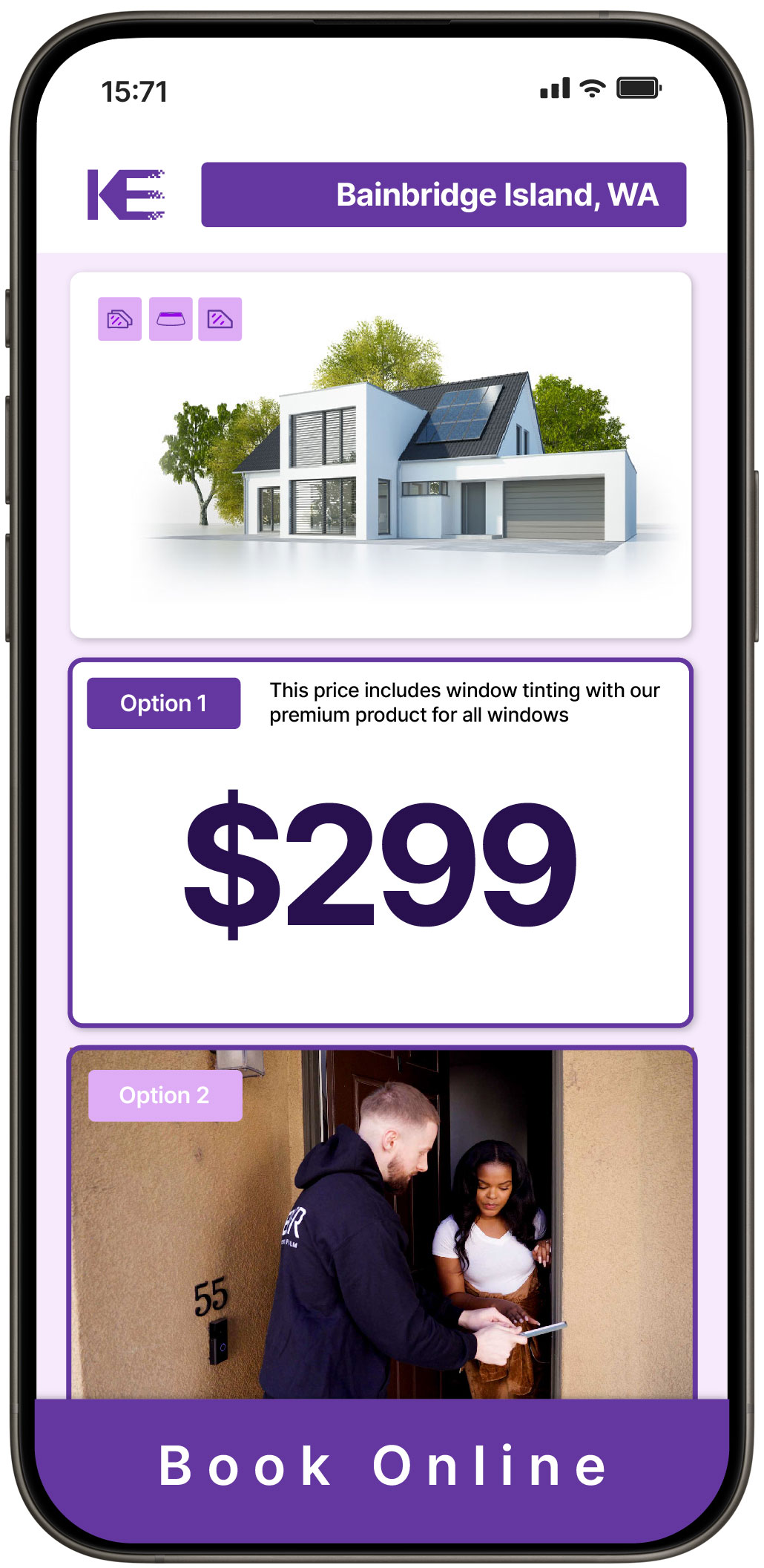 View Affordable Home Window Tinting Prices in Bainbridge Island, Washington