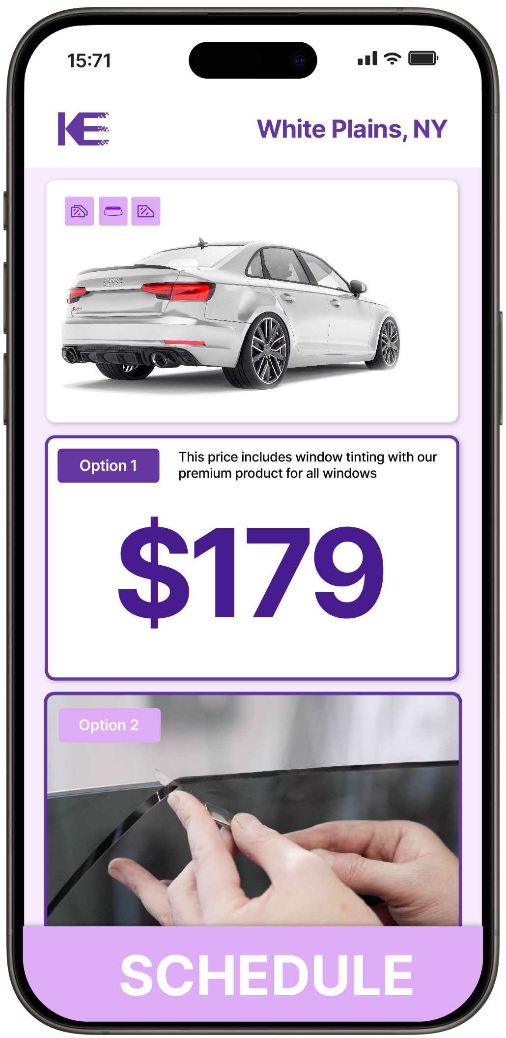 View Competitive Car Window Tinting Prices in White Plains, New York