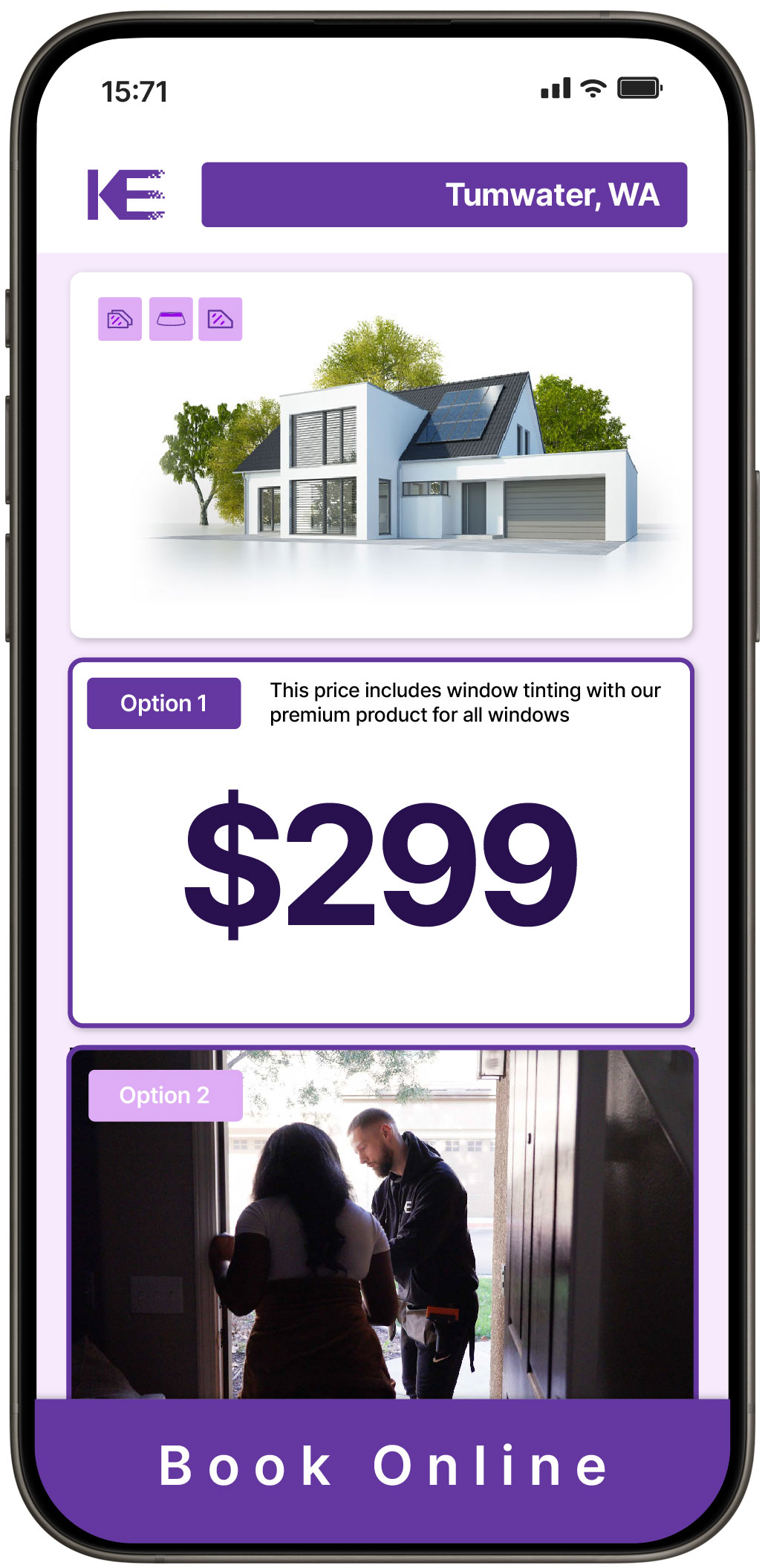 View Competitive Home Window Tinting Prices in Tumwater, Washington
