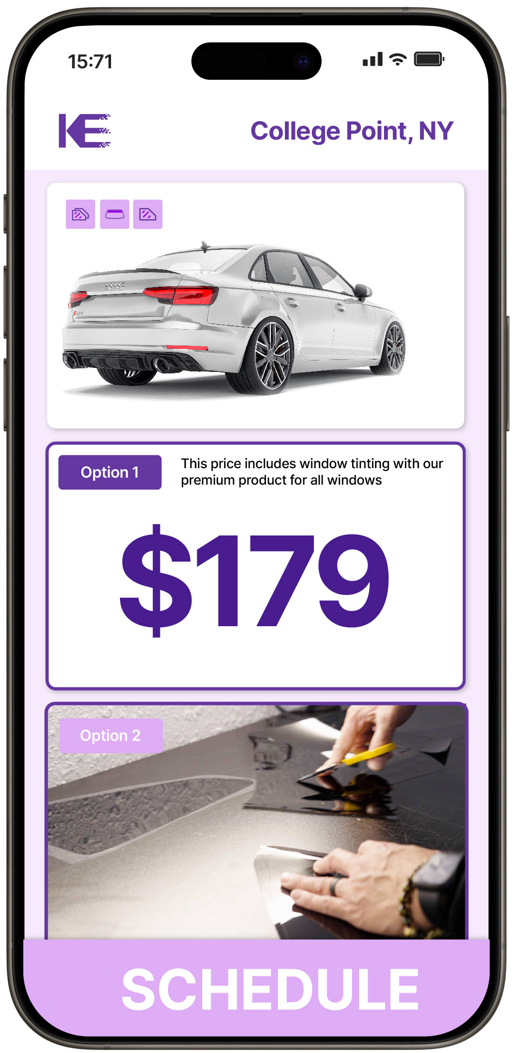 View Competitive Car Window Tinting Prices in College Point, New York