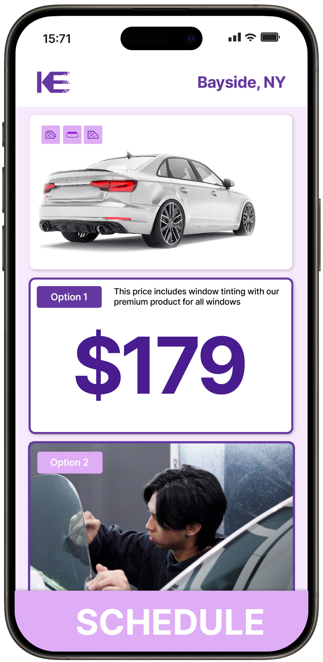 View Competitive Car Window Tinting Rates in Bayside, New York