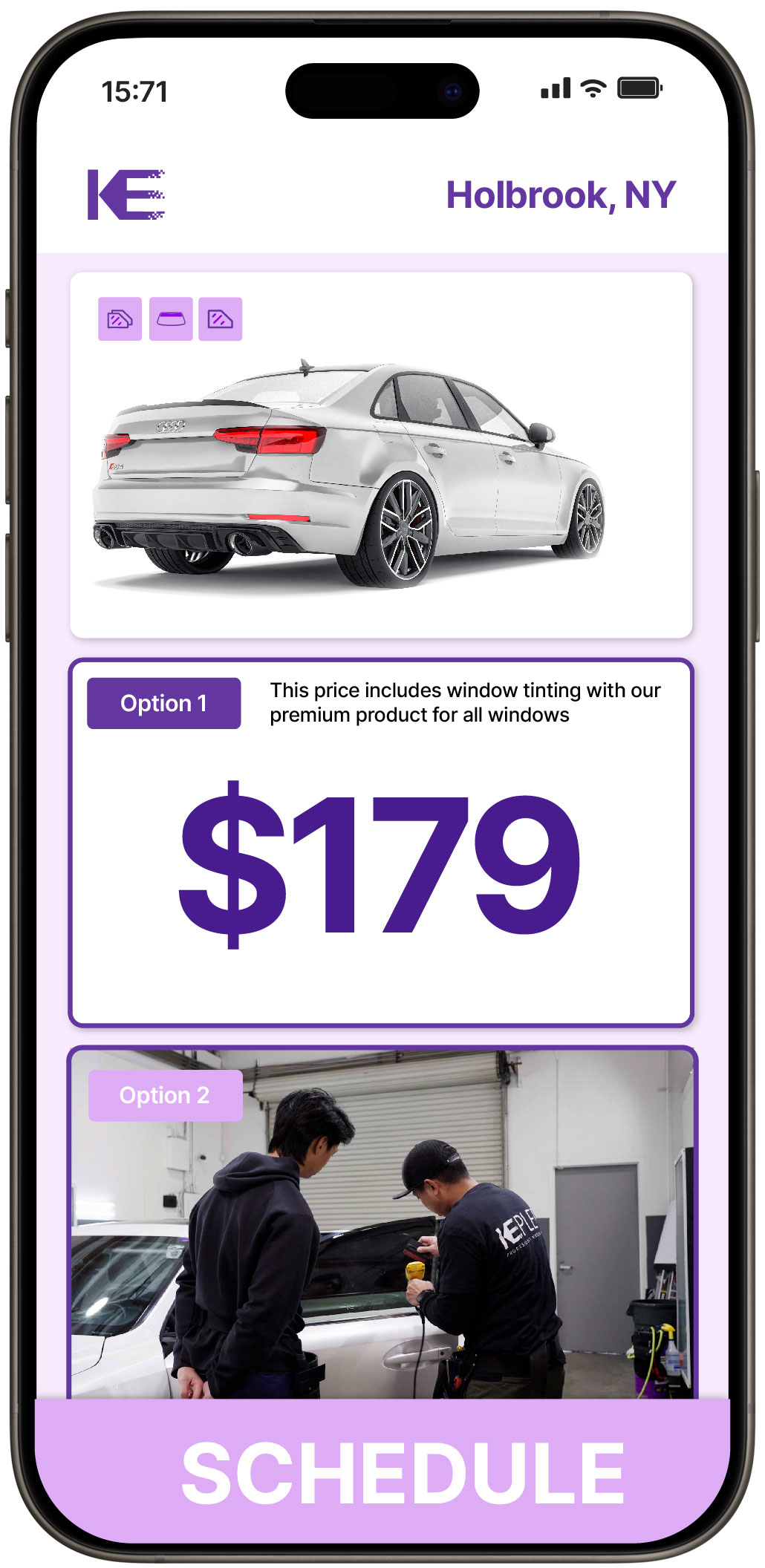 View Competitive Car Window Tinting Costs in Holbrook, New York