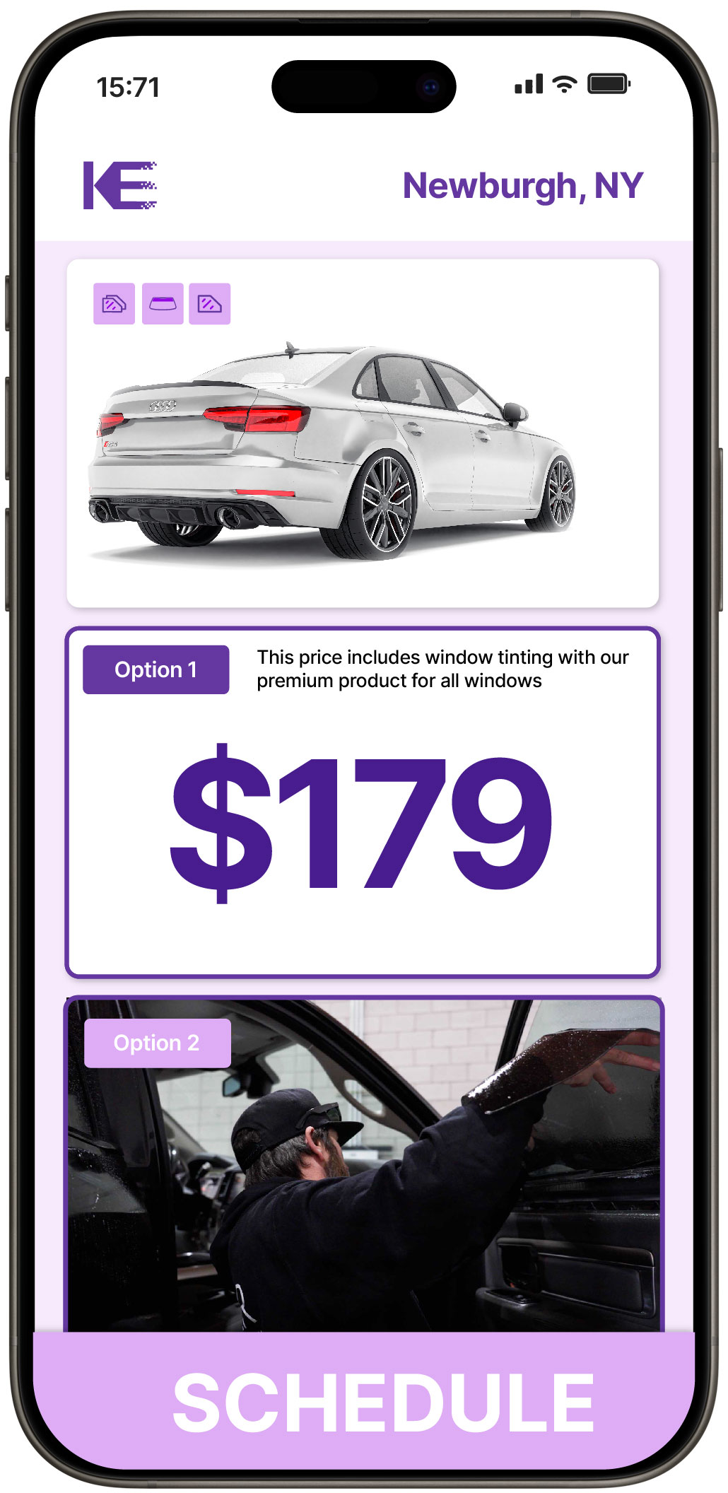 View Affordable Car Window Tinting Prices in Newburgh, New York