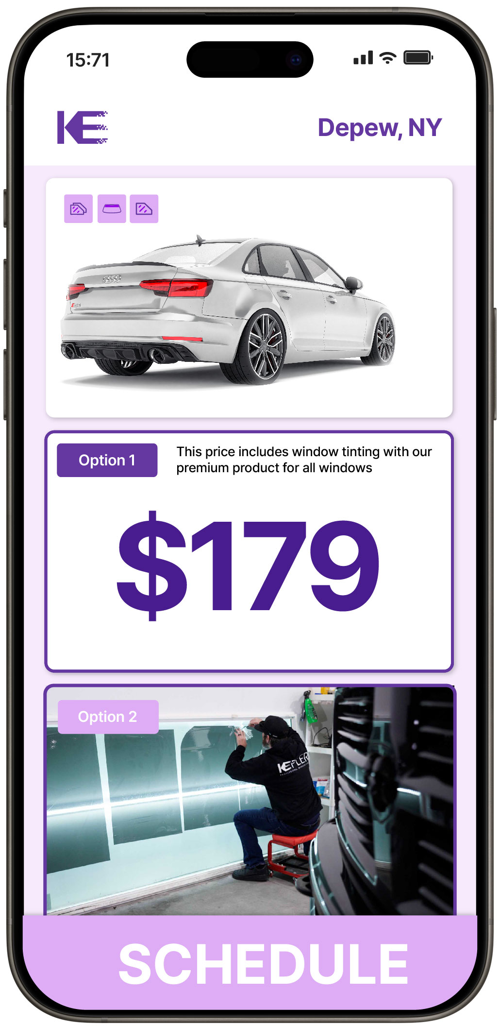 View Competitive Car Window Tinting Prices in Depew, New York