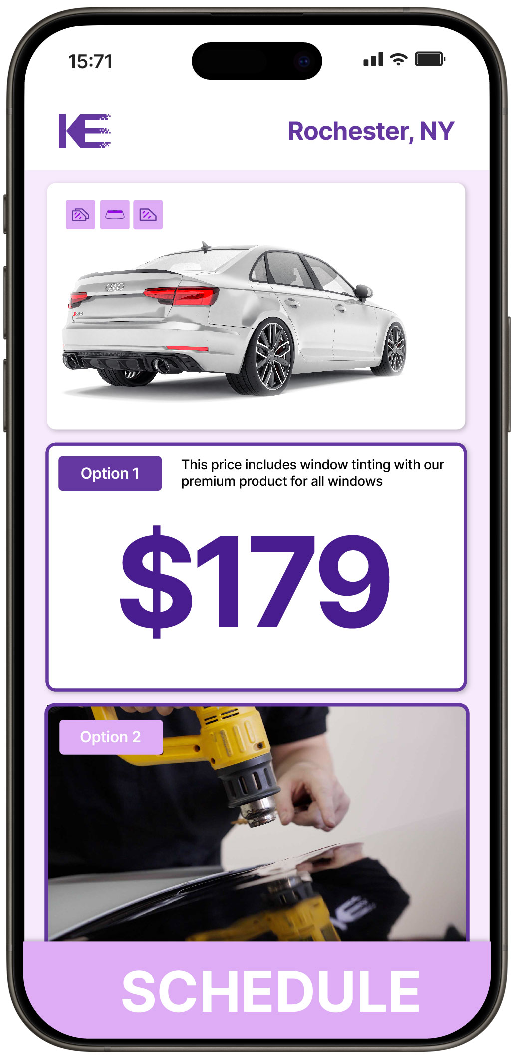 View Affordable Car Window Tinting Prices in Rochester, New York