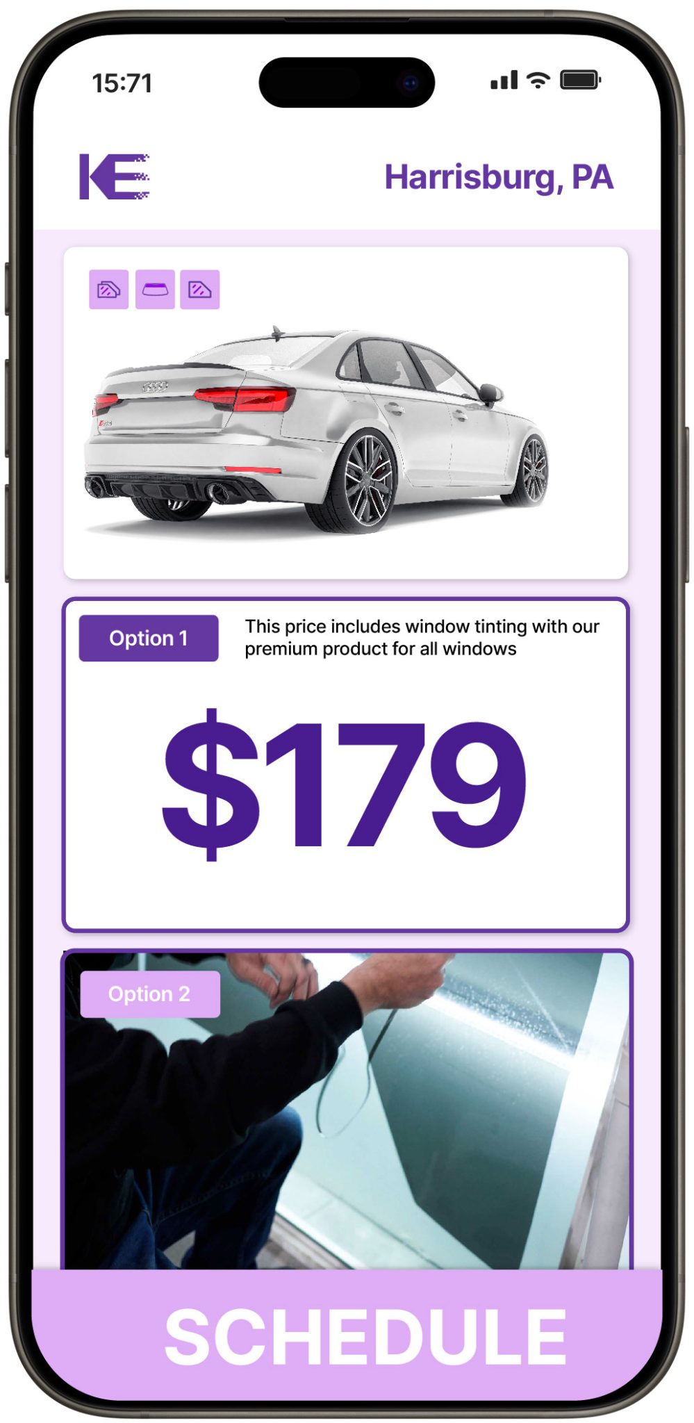 View Competitive Car Window Tinting Prices in Harrisburg, Pennsylvania