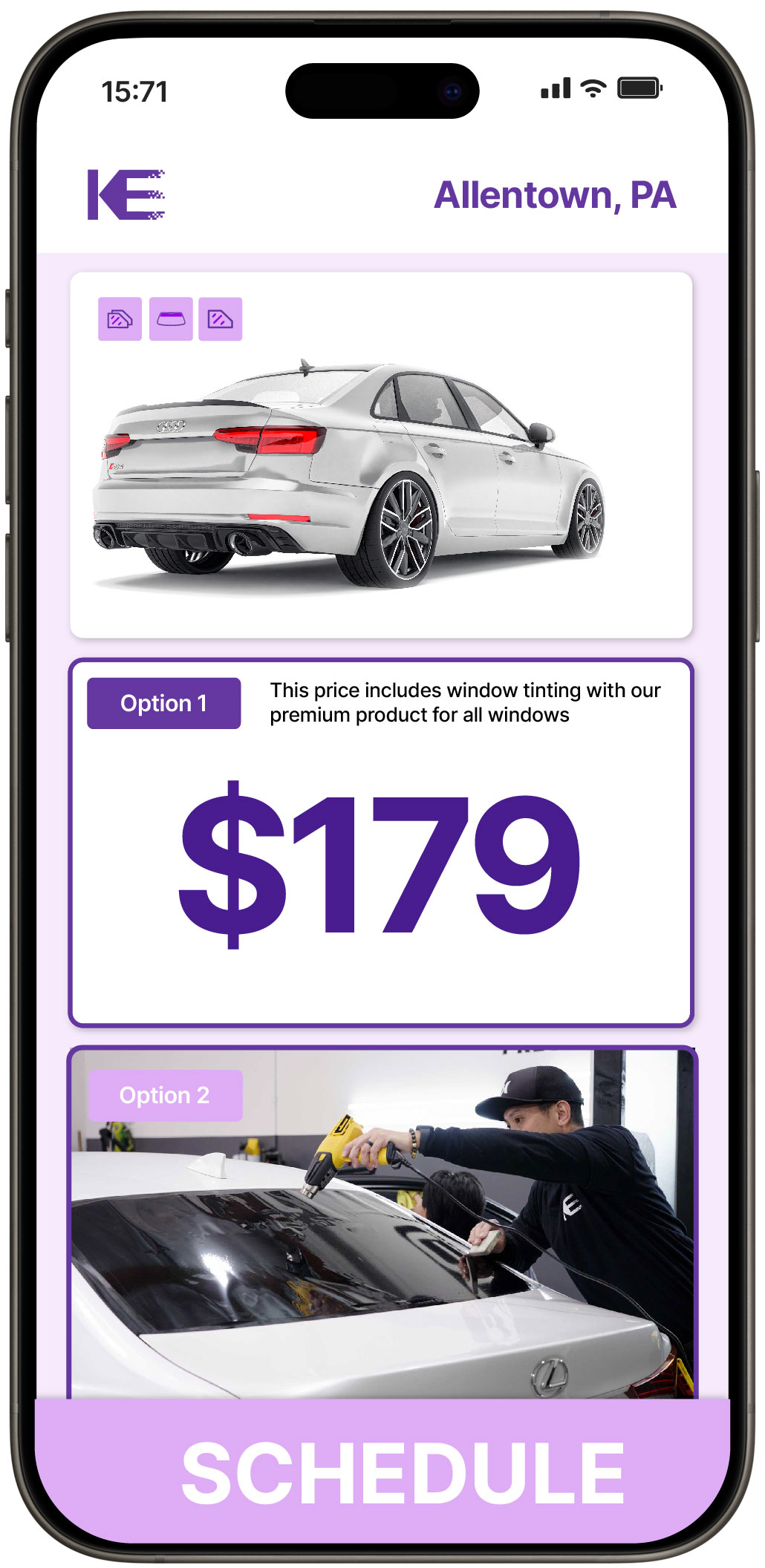 View Competitive Car Window Tinting Prices in Allentown, Pennsylvania