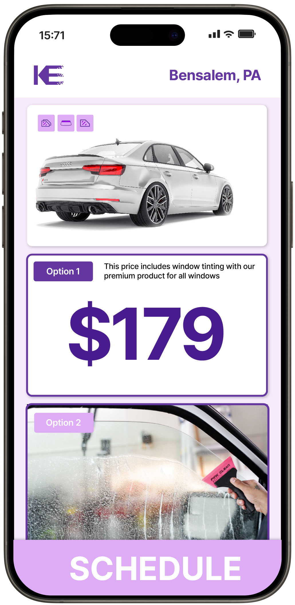 View Competitive Car Window Tinting Rates in Bensalem, Pennsylvania