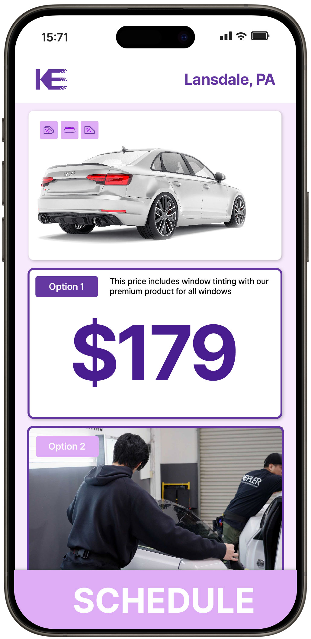 View Competitive Car Window Tinting Costs in Lansdale, Pennsylvania
