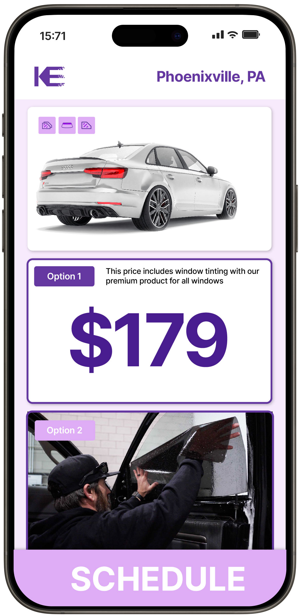 View Competitive Car Window Tinting Prices in Phoenixville, Pennsylvania