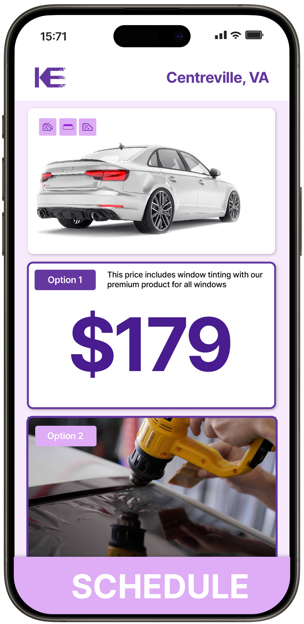 View Reasonable Car Window Tinting Prices in Centreville, Virginia