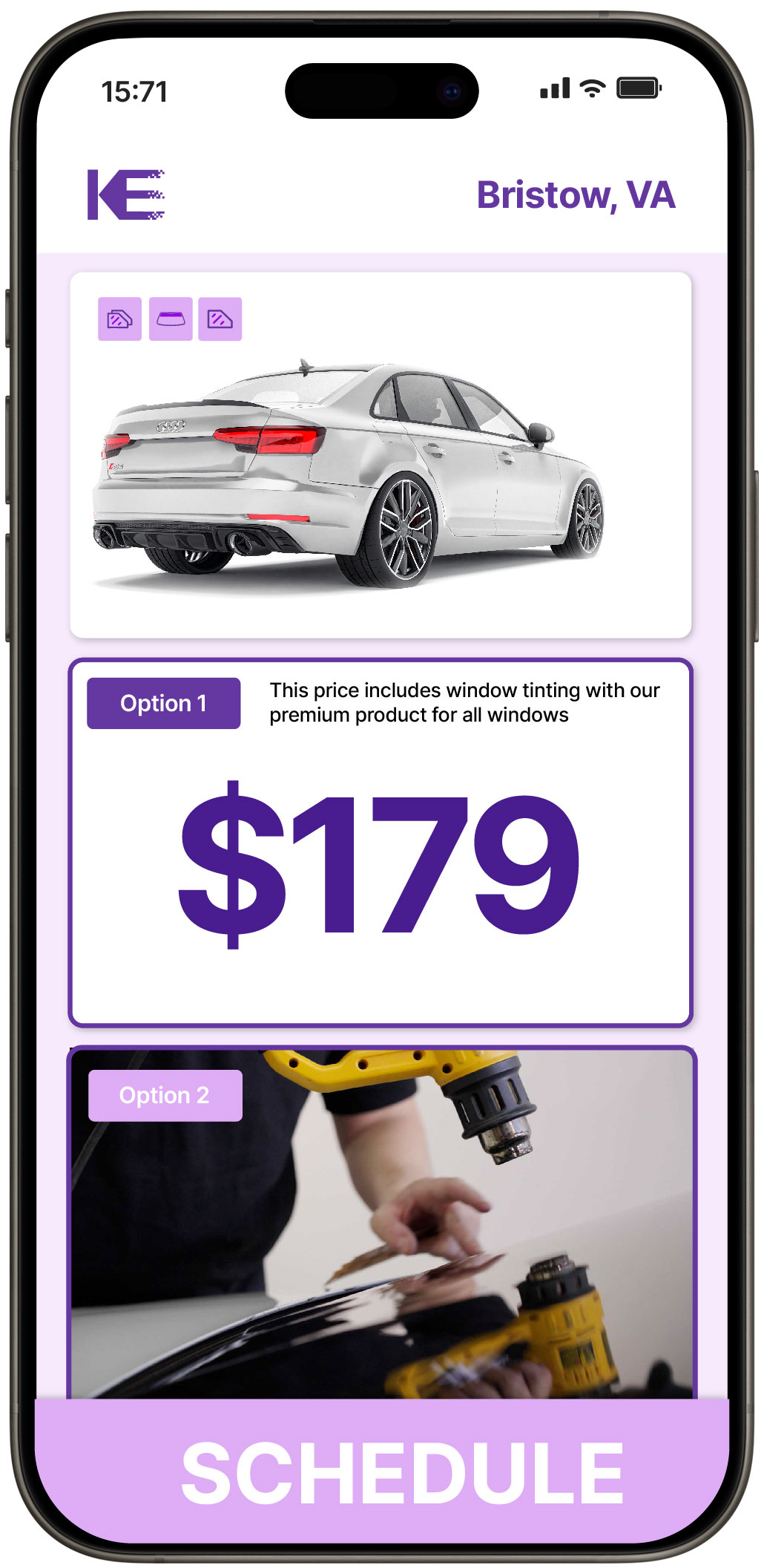 View Reasonable Car Window Tinting Rates in Bristow, Virginia