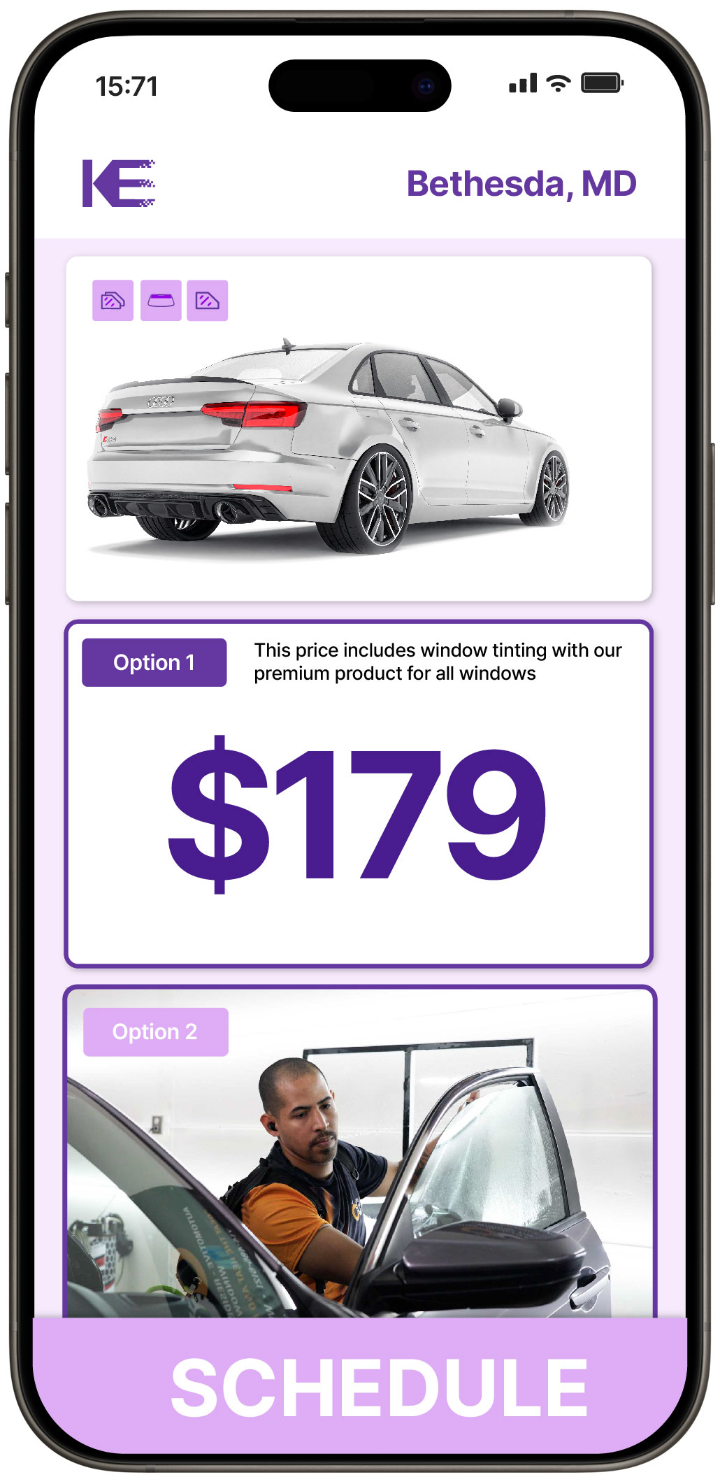 View Competitive Car Window Tinting Rates in Bethesda, Maryland