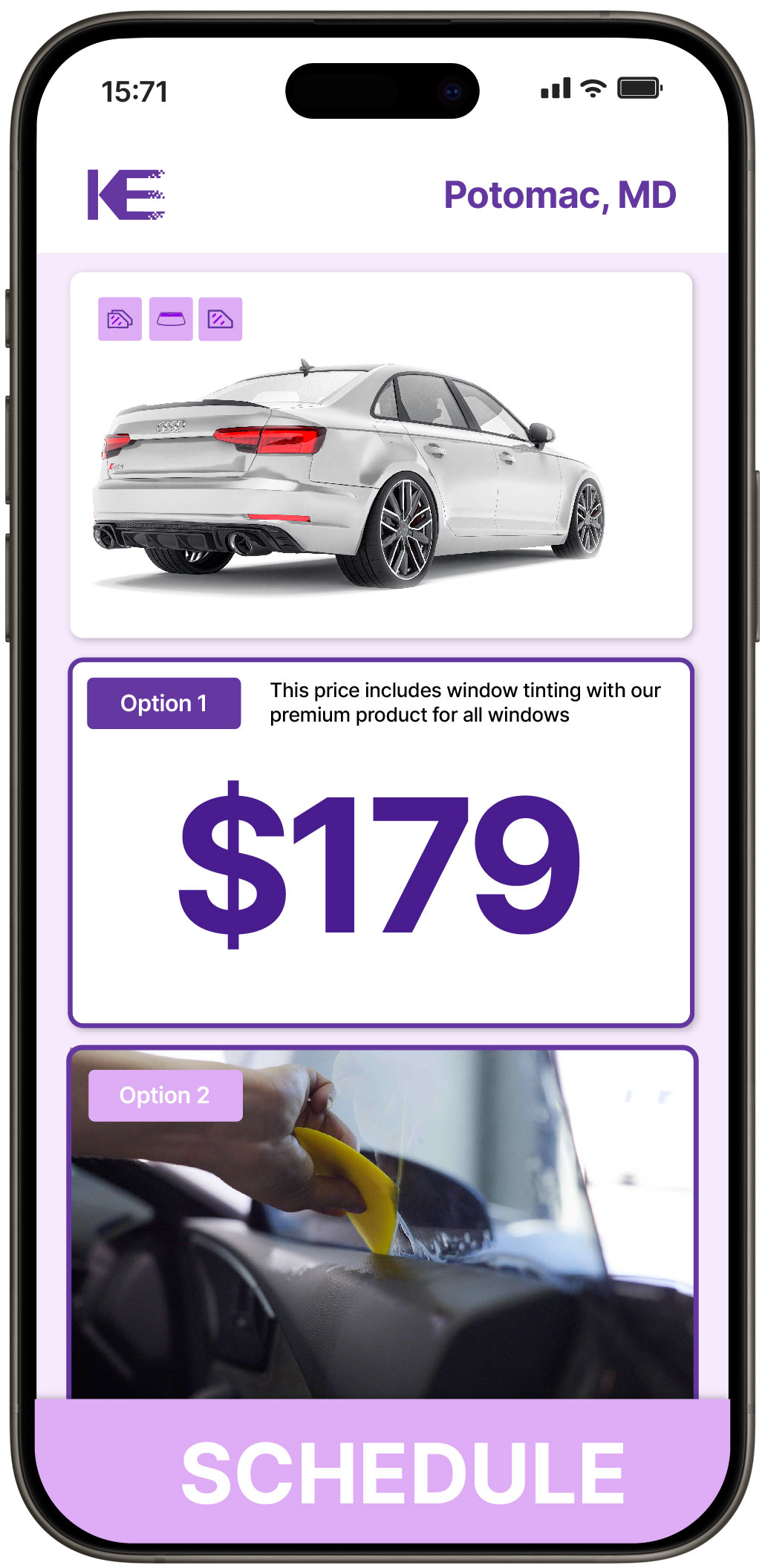 View Affordable Car Window Tinting Prices in Potomac, Maryland