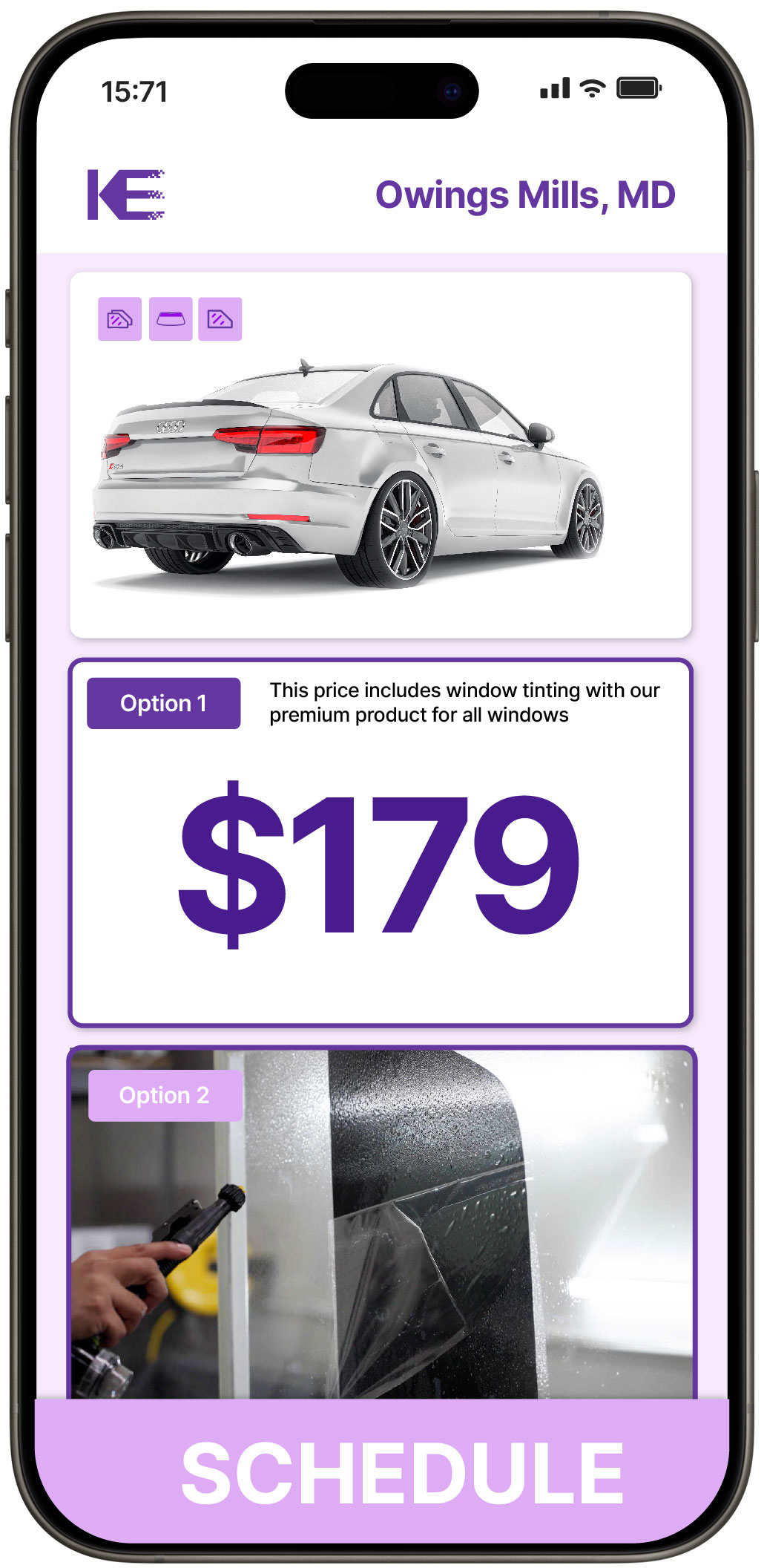 View Affordable Car Window Tinting Rates in Owings Mills, Maryland