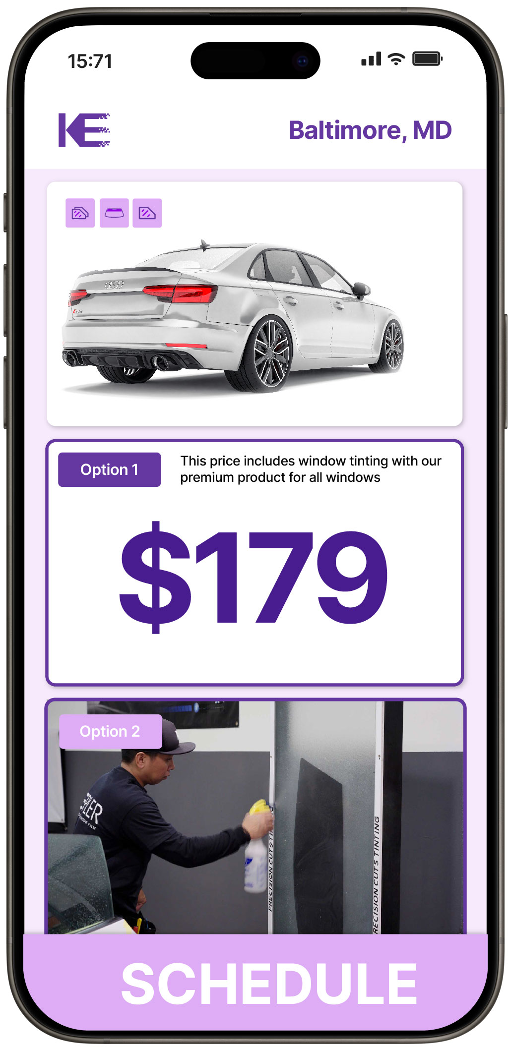 View Reasonable Car Window Tinting Rates in Baltimore, Maryland
