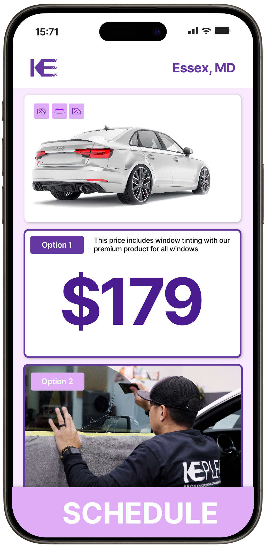 View Affordable Car Window Tinting Costs in Essex, Maryland