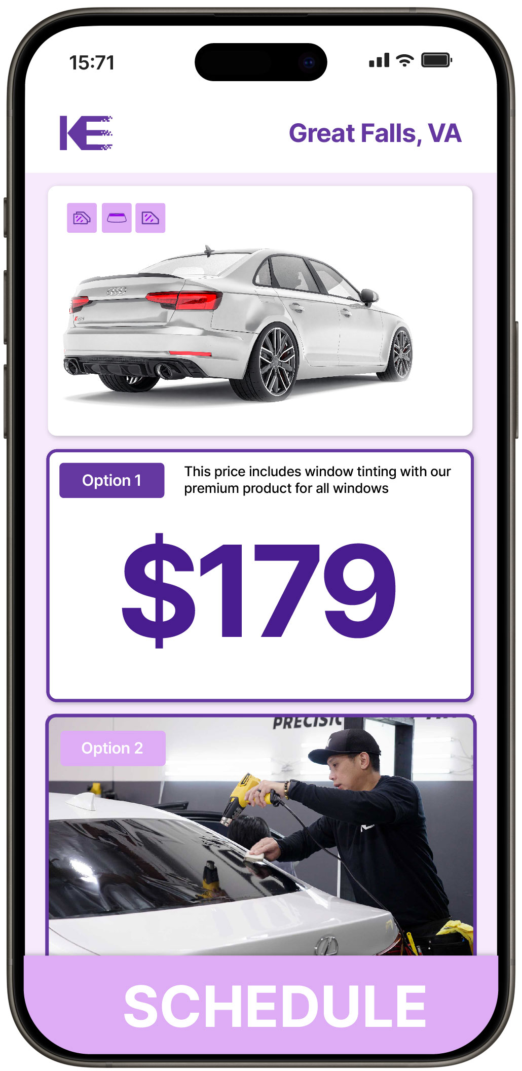 View Affordable Car Window Tinting Rates in Great Falls, Virginia