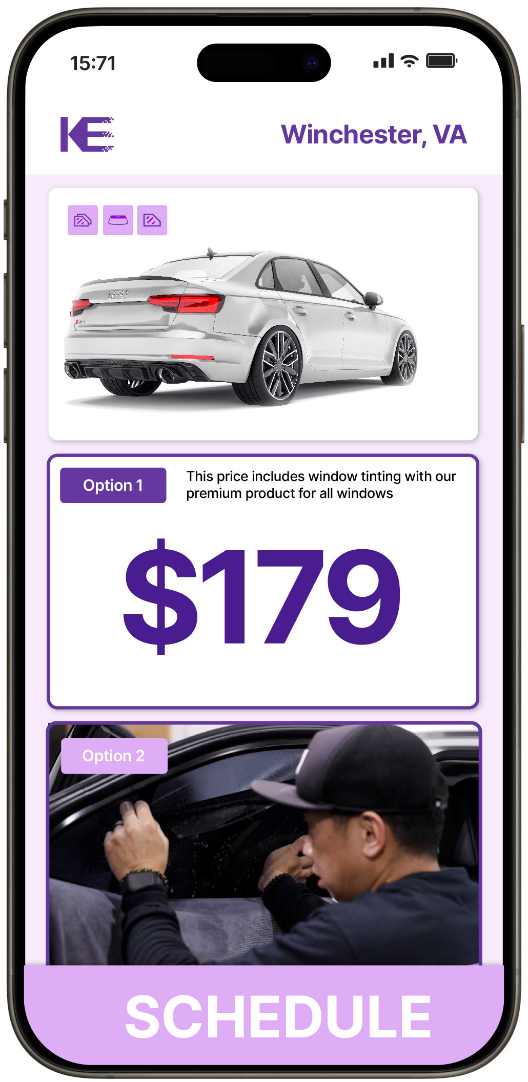 View Competitive Car Window Tinting Costs in Winchester, Virginia