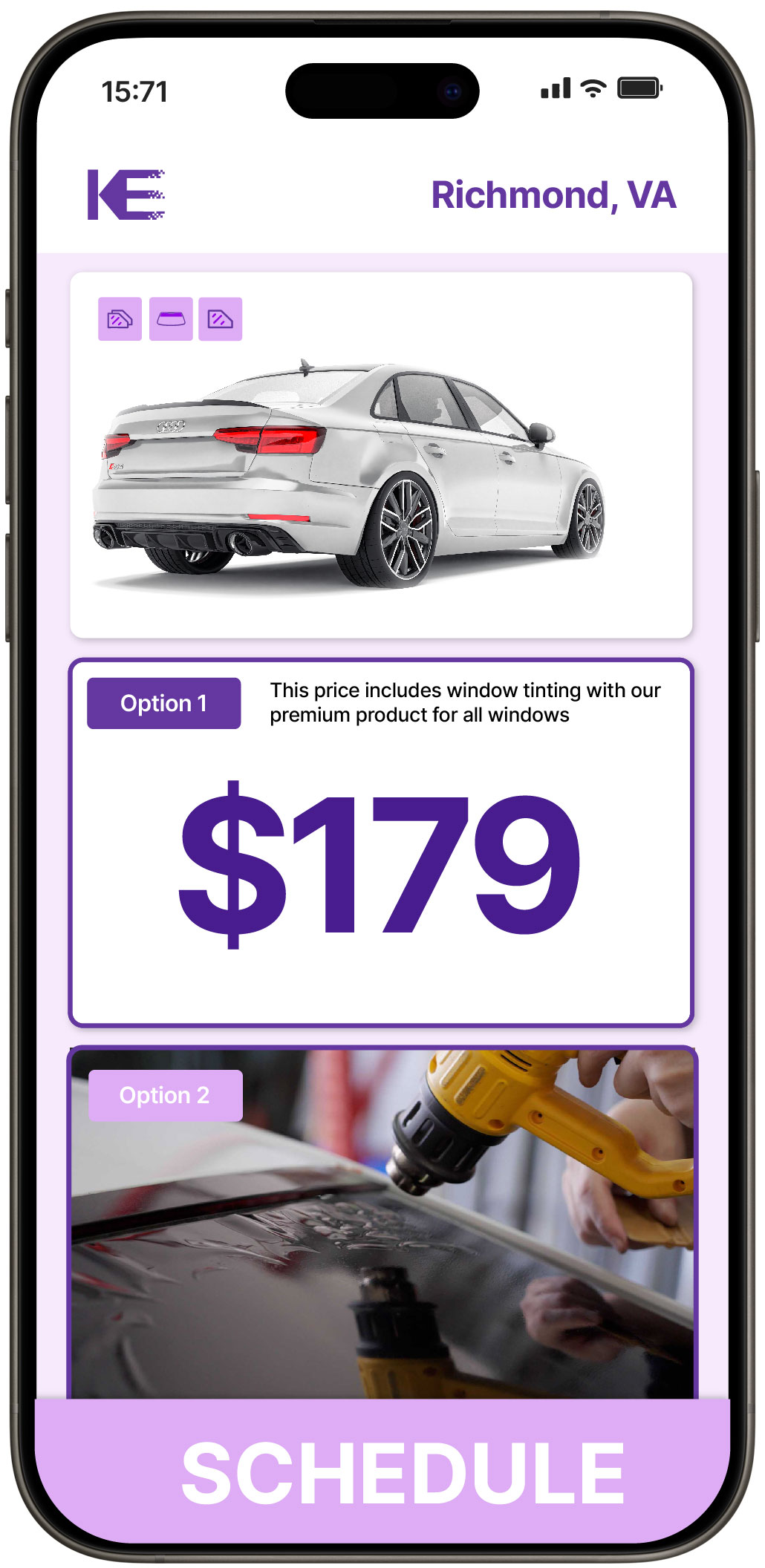 View Affordable Car Window Tinting Rates in Richmond, Virginia