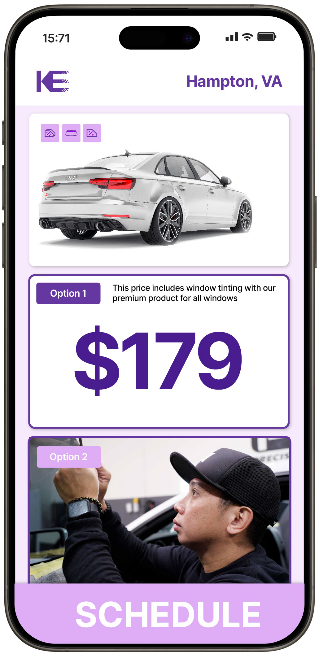 View Reasonable Car Window Tinting Rates in Hampton, Virginia