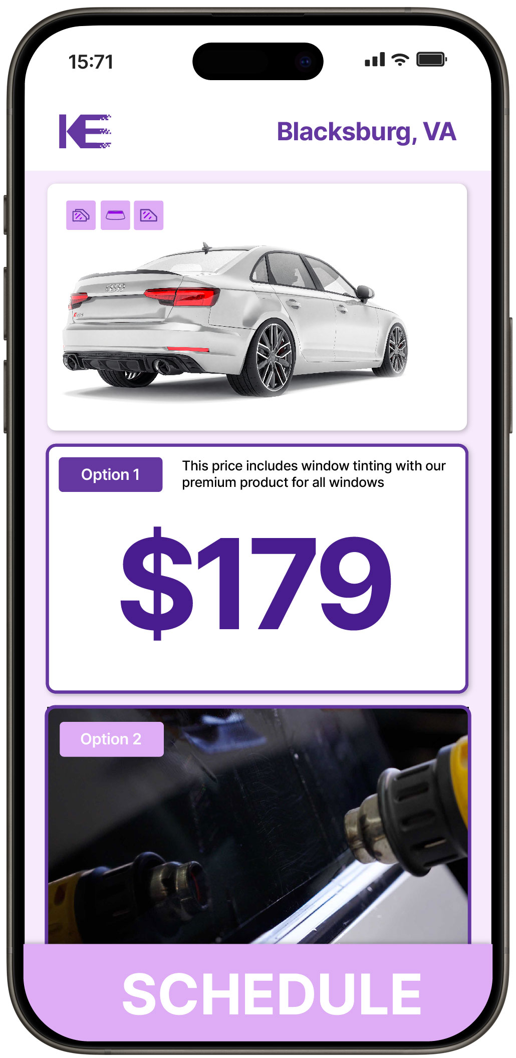 View Affordable Car Window Tinting Rates in Blacksburg, Virginia