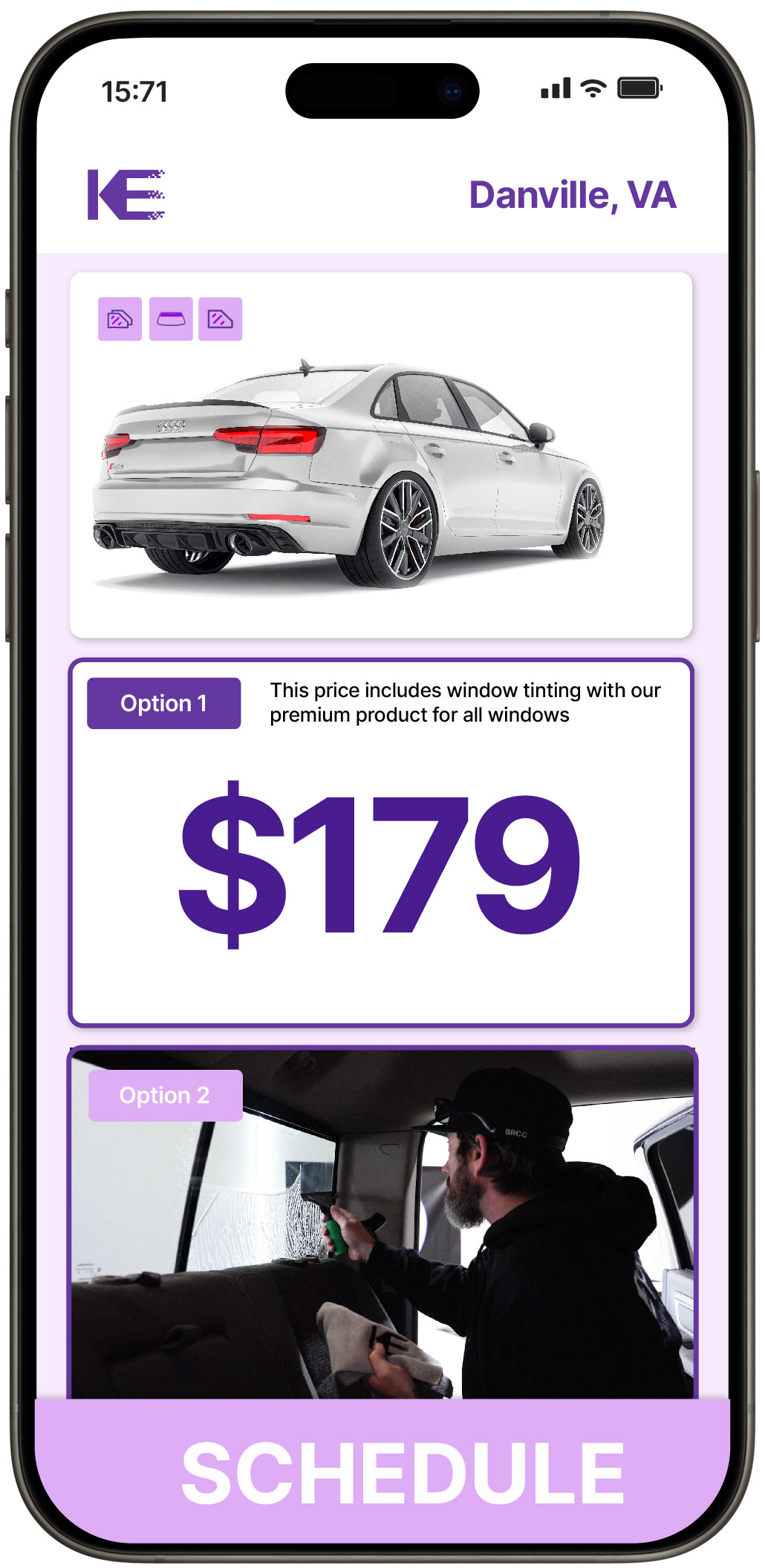 View Competitive Car Window Tinting Rates in Danville, Virginia