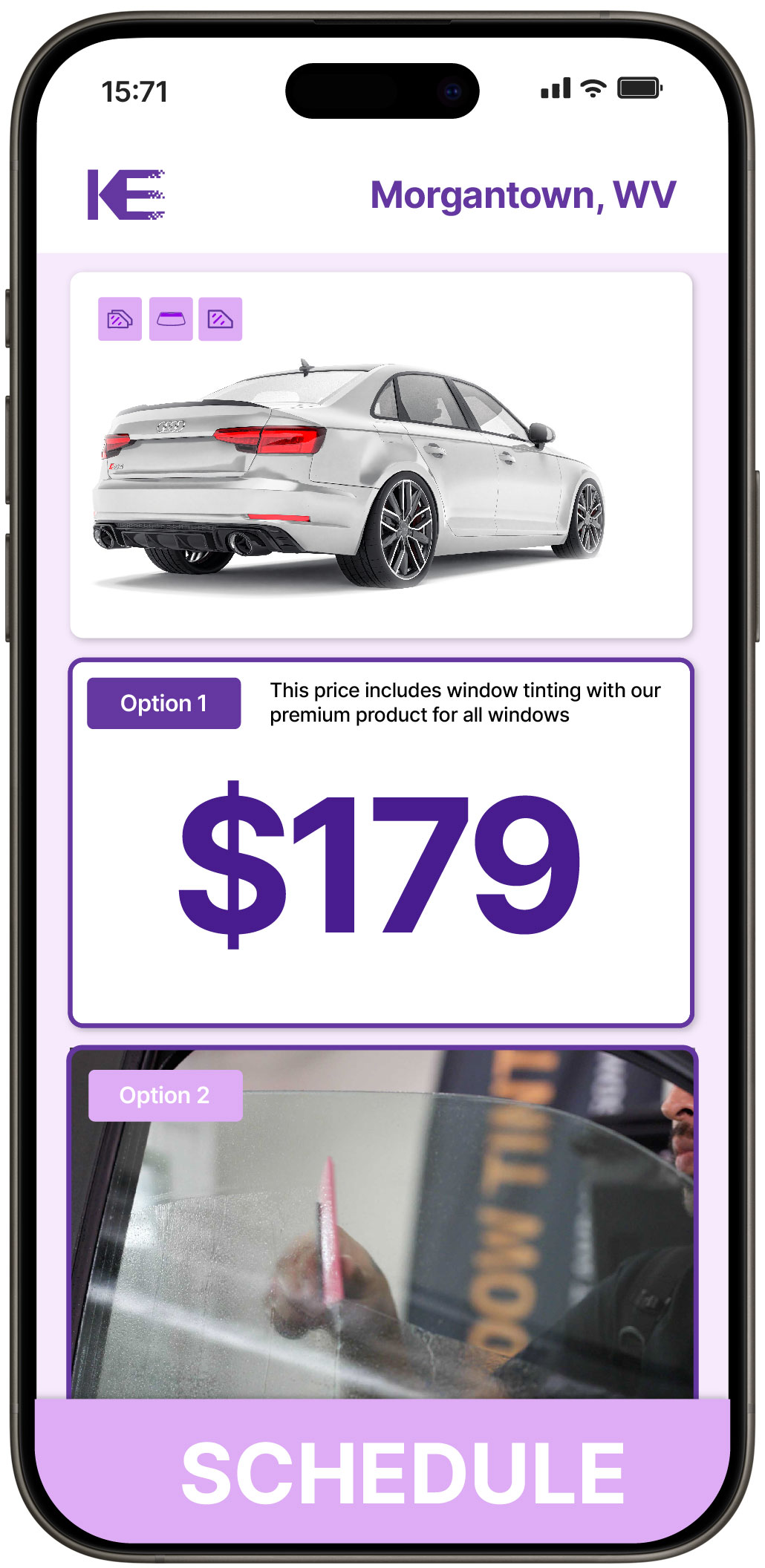 View Affordable Car Window Tinting Rates in Morgantown, West Virginia