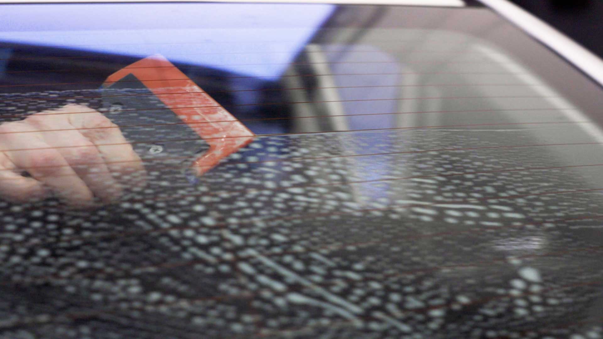 Professional Vehicle Window Tint preparation in Garner
