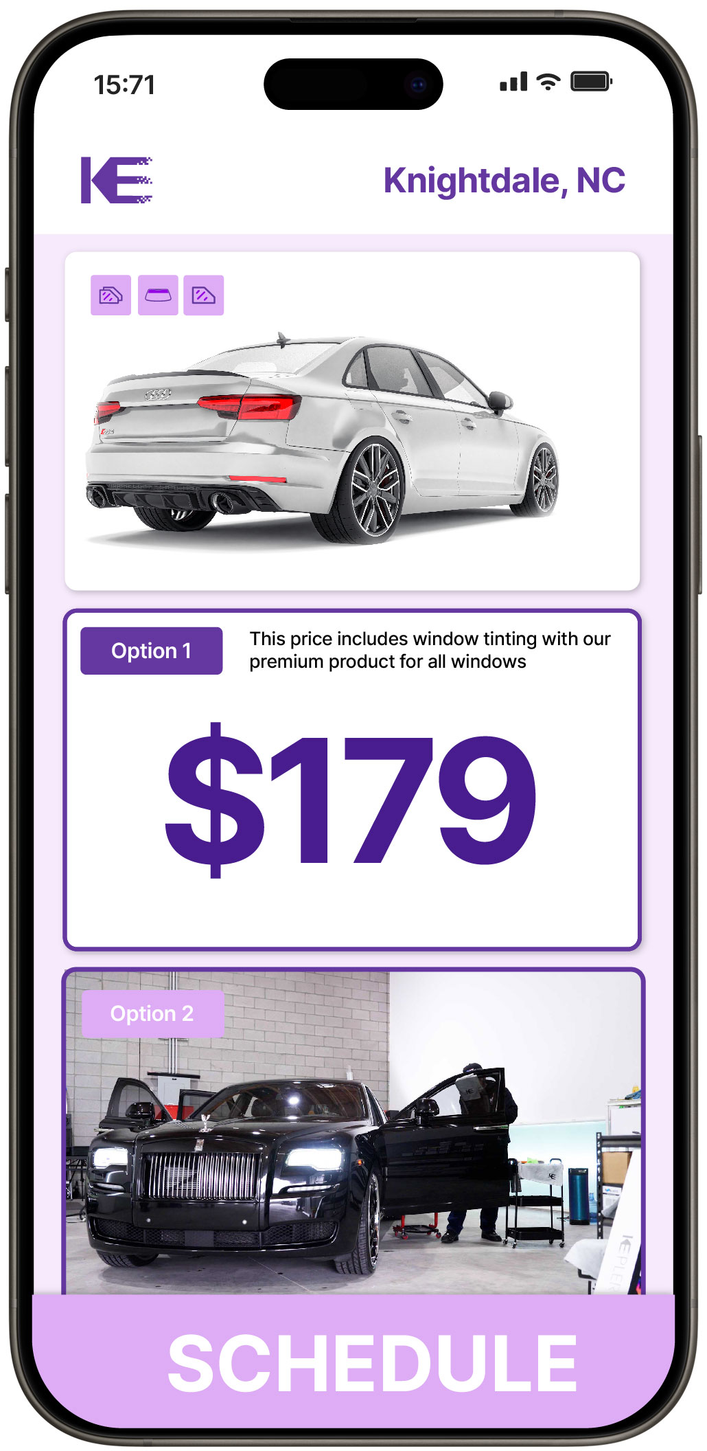 View Reasonable Car Window Tinting Costs in Knightdale, North Carolina