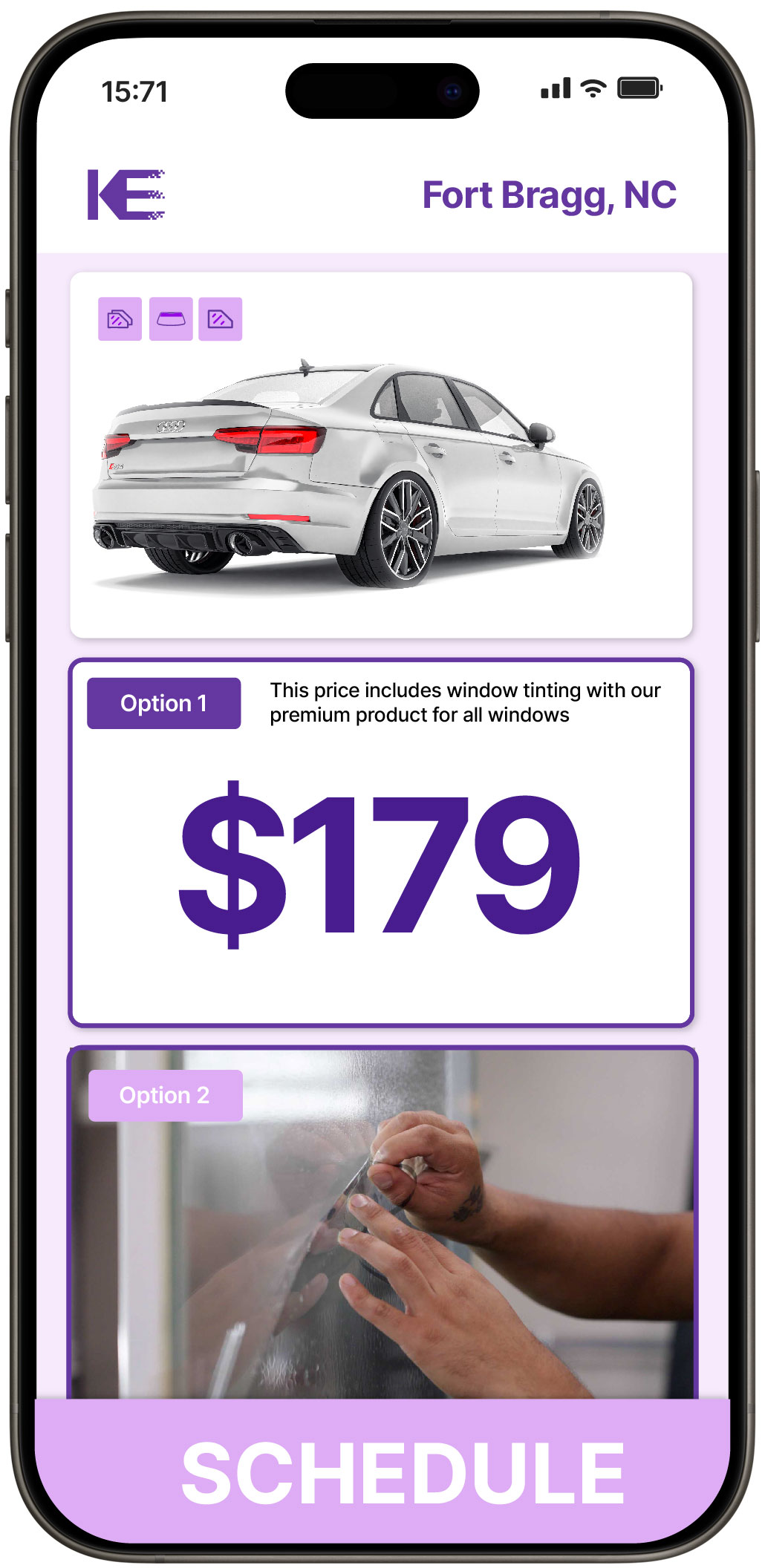 View Competitive Car Window Tinting Costs in Fort Bragg, North Carolina