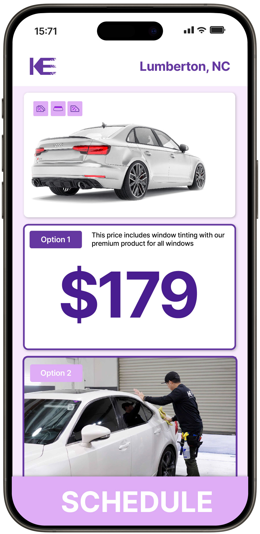 View Competitive Car Window Tinting Prices in Lumberton, North Carolina