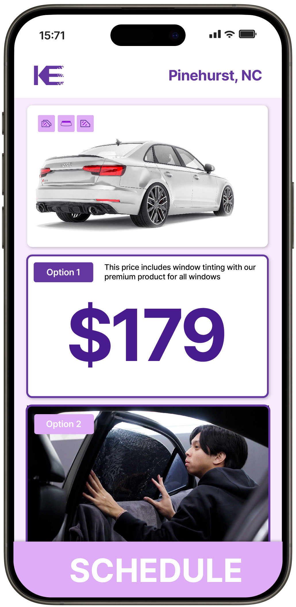 View Competitive Car Window Tinting Costs in Pinehurst, North Carolina