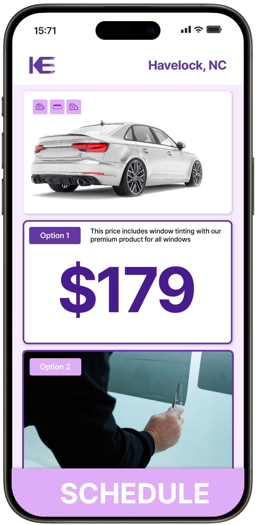 View Reasonable Car Window Tinting Rates in Havelock, North Carolina