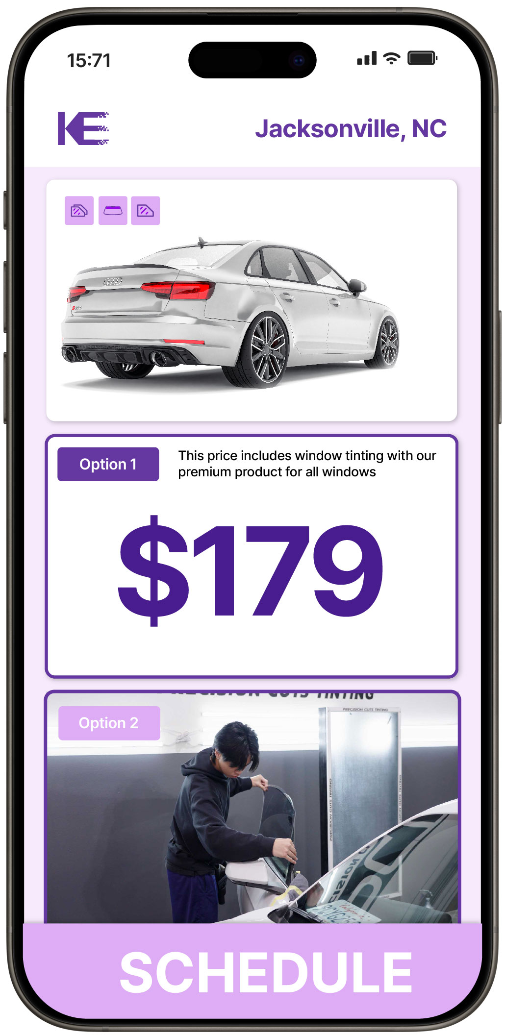 View Reasonable Car Window Tinting Prices in Jacksonville, North Carolina