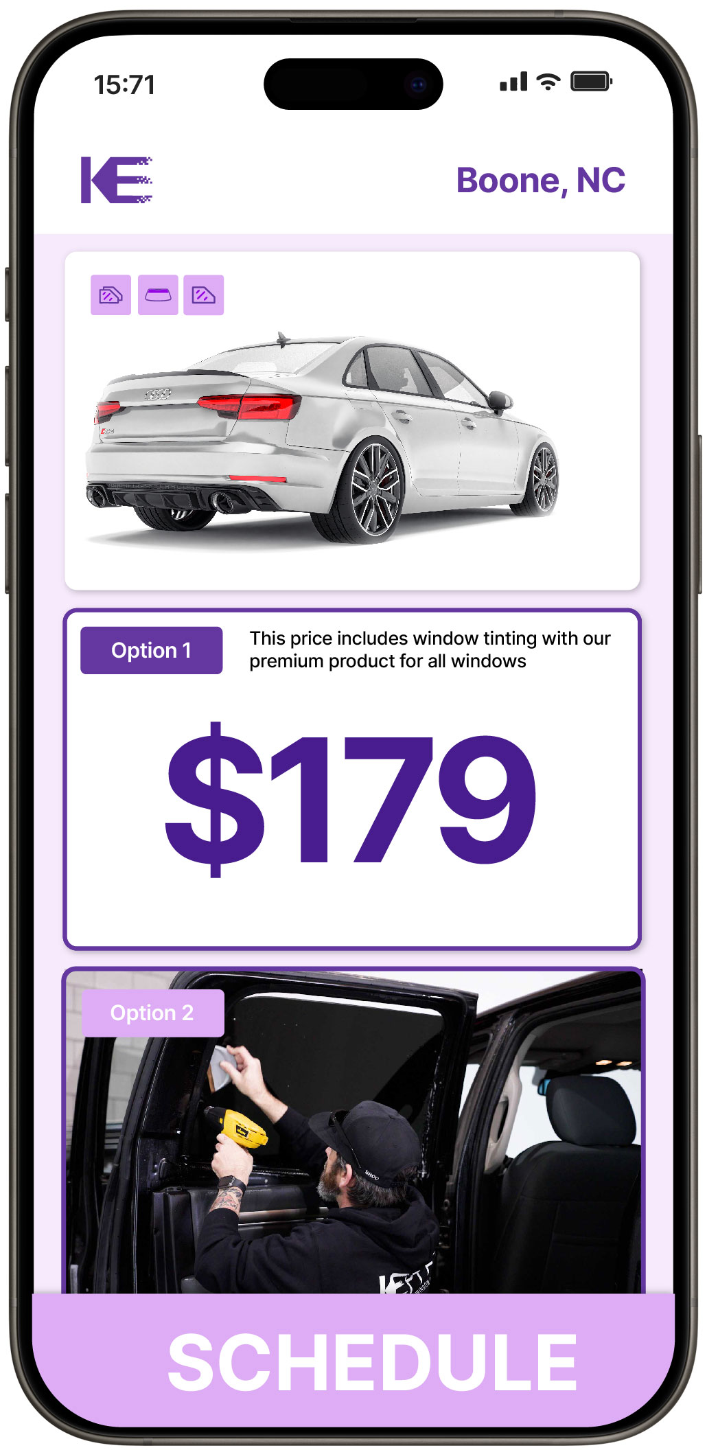 View Affordable Car Window Tinting Prices in Boone, North Carolina