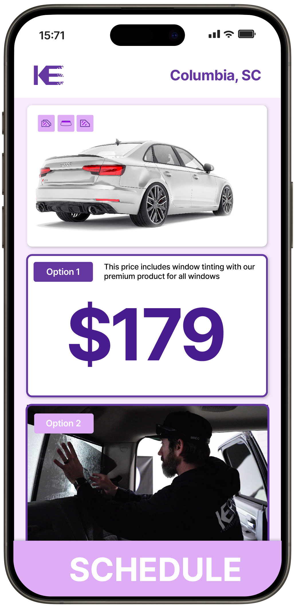 View Competitive Car Window Tinting Prices in Columbia, South Carolina