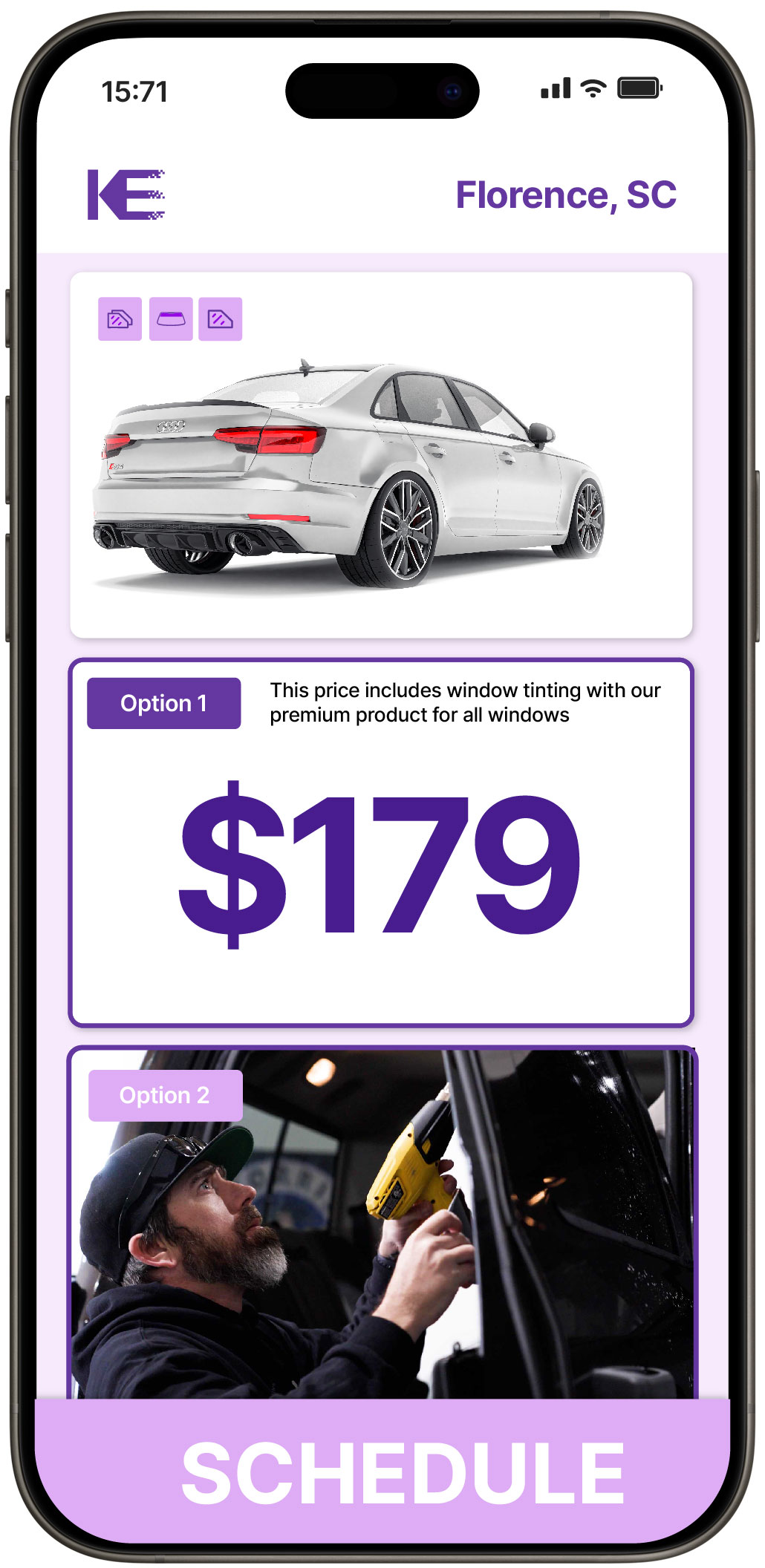 View Affordable Car Window Tinting Rates in Florence, South Carolina