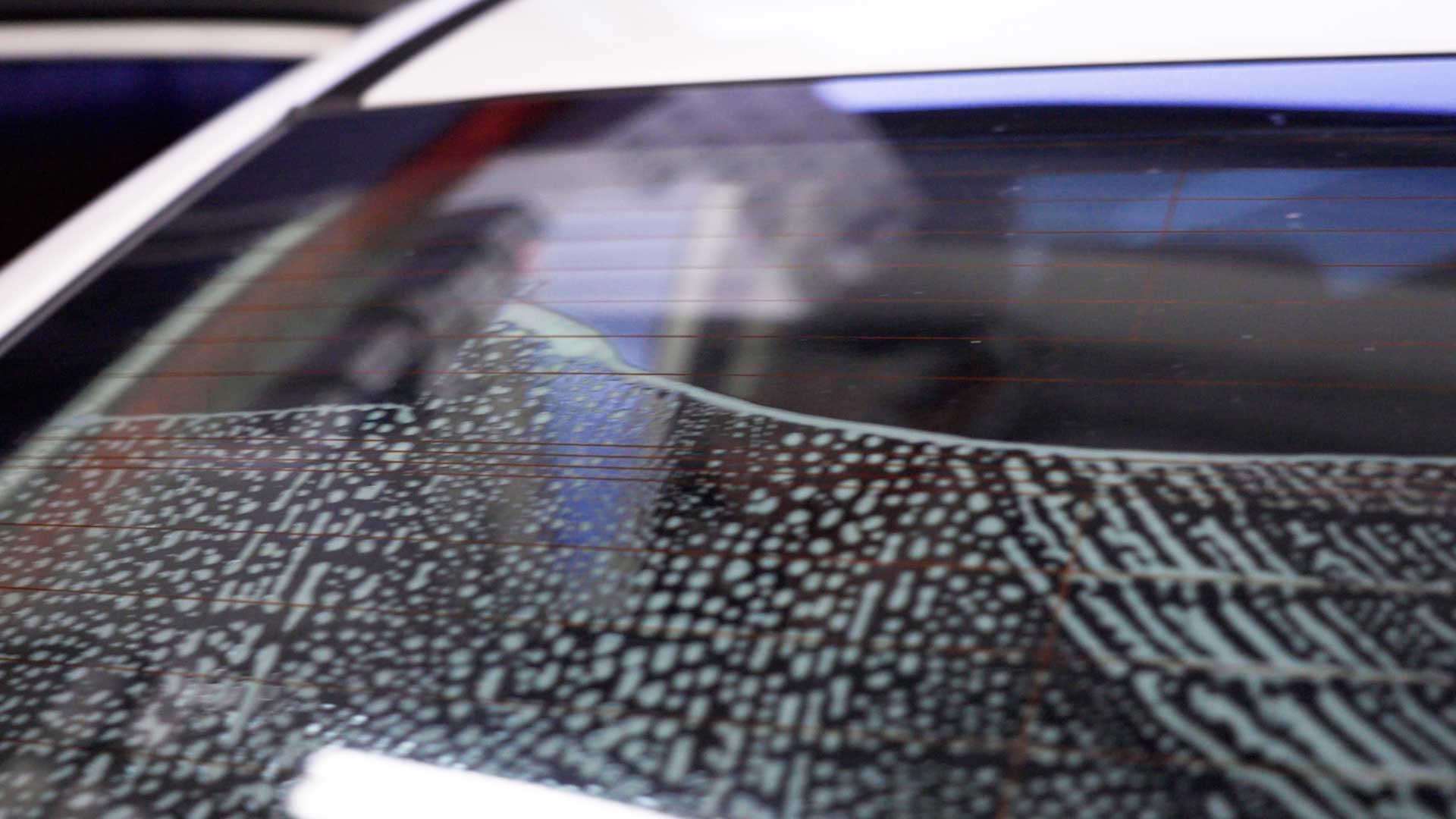 Professional Car Window Tinting preparation in Conway