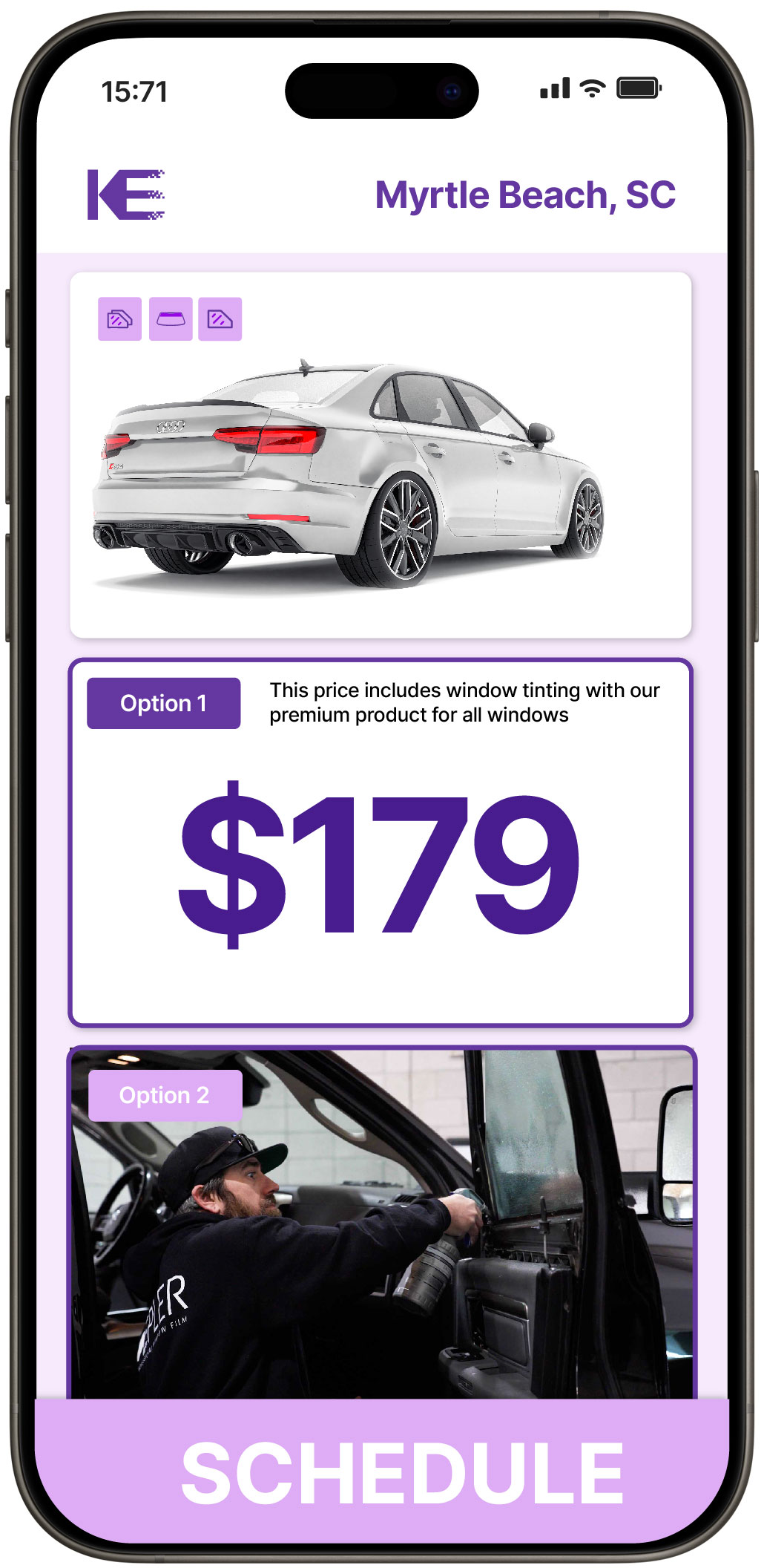 View Affordable Car Window Tinting Prices in Myrtle Beach, South Carolina