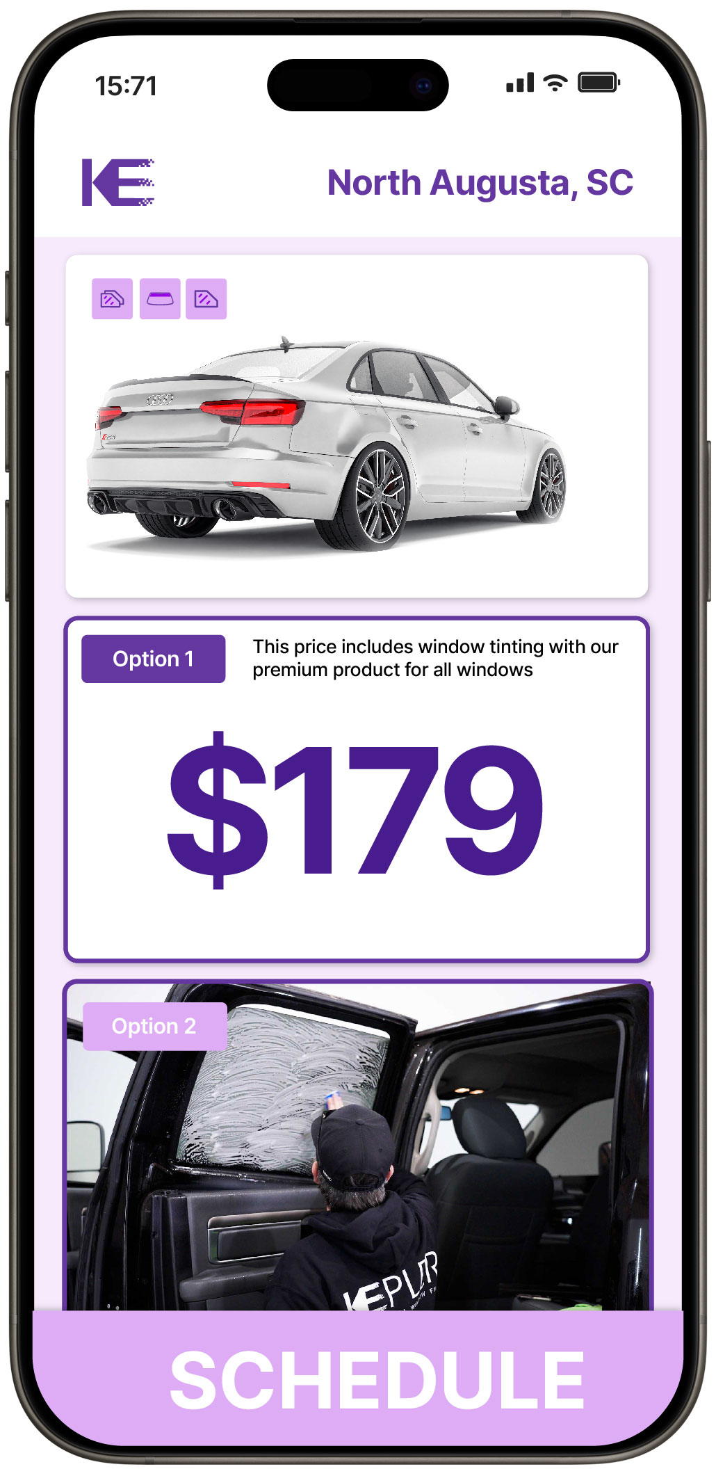 View Competitive Car Window Tinting Rates in North Augusta, South Carolina