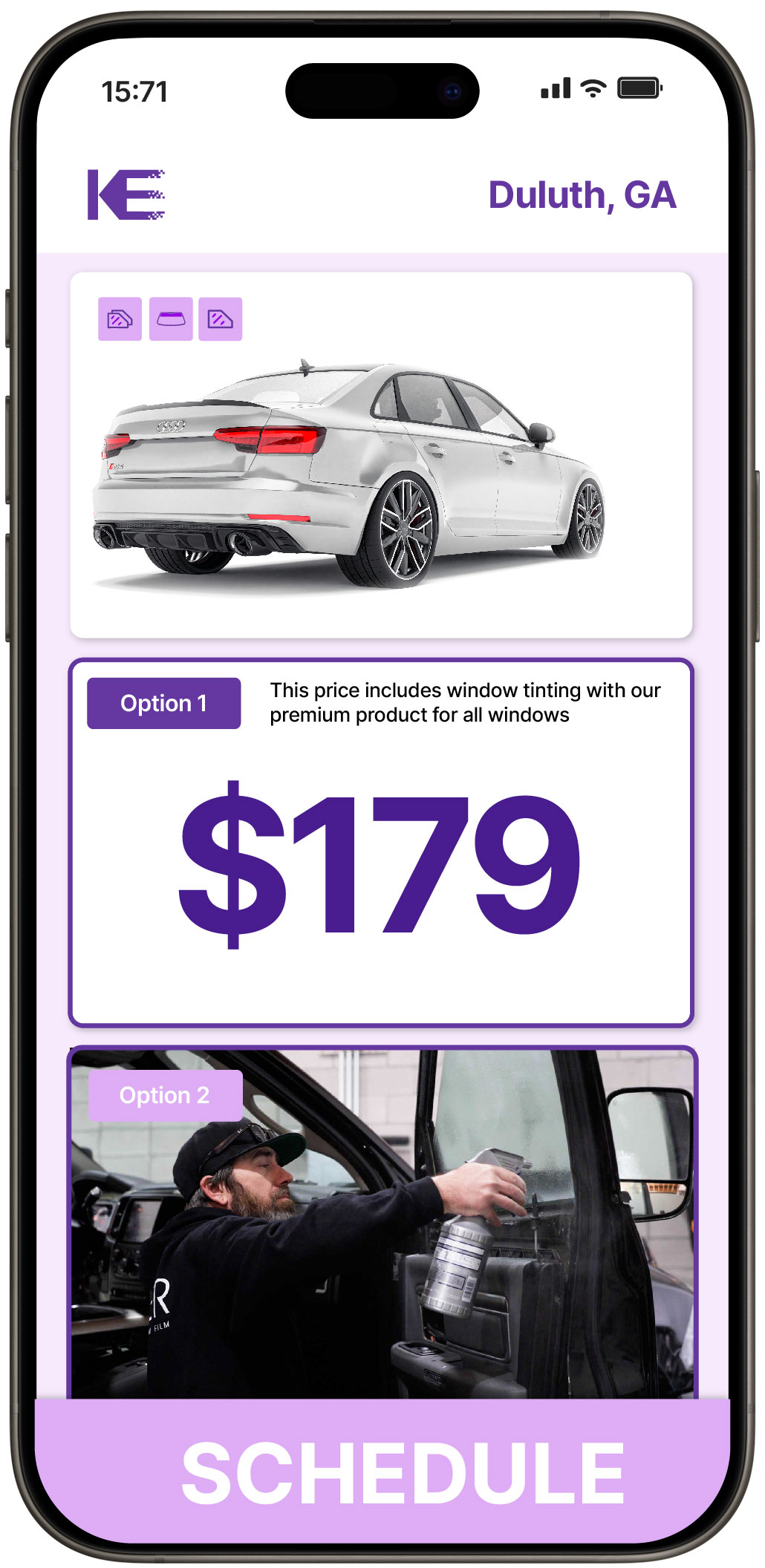 View Competitive Car Window Tinting Rates in Duluth, Georgia