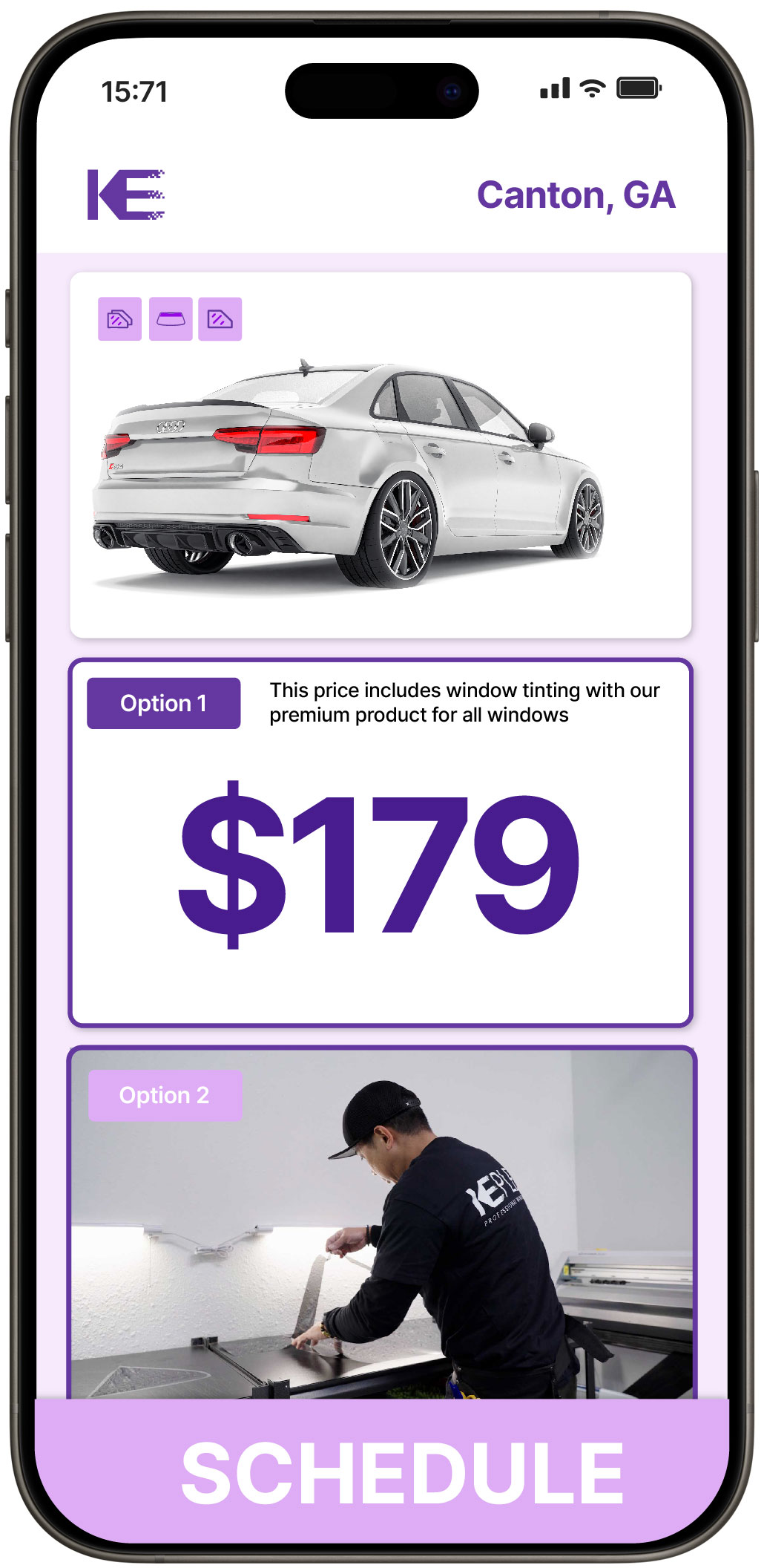 View Reasonable Car Window Tinting Rates in Canton, Georgia