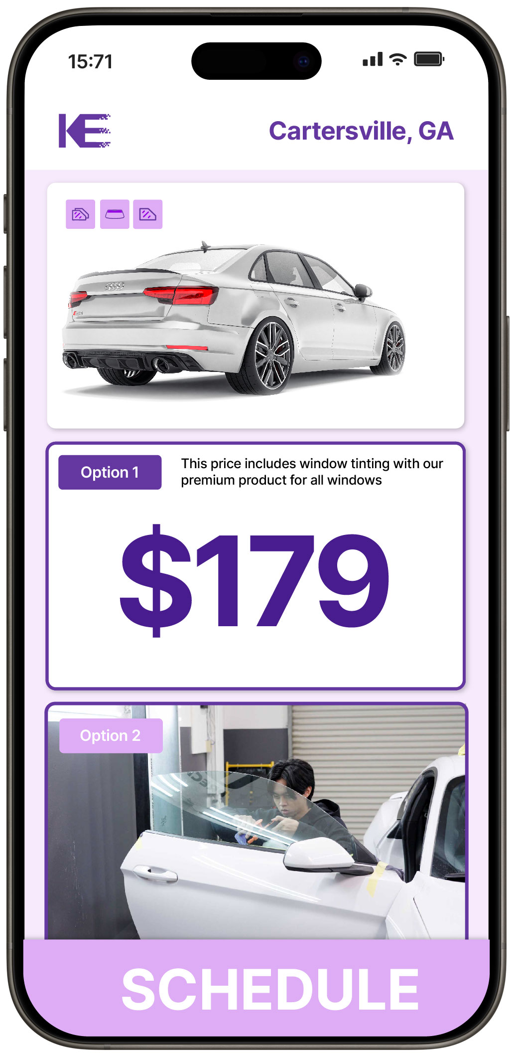 View Competitive Car Window Tinting Costs in Cartersville, Georgia