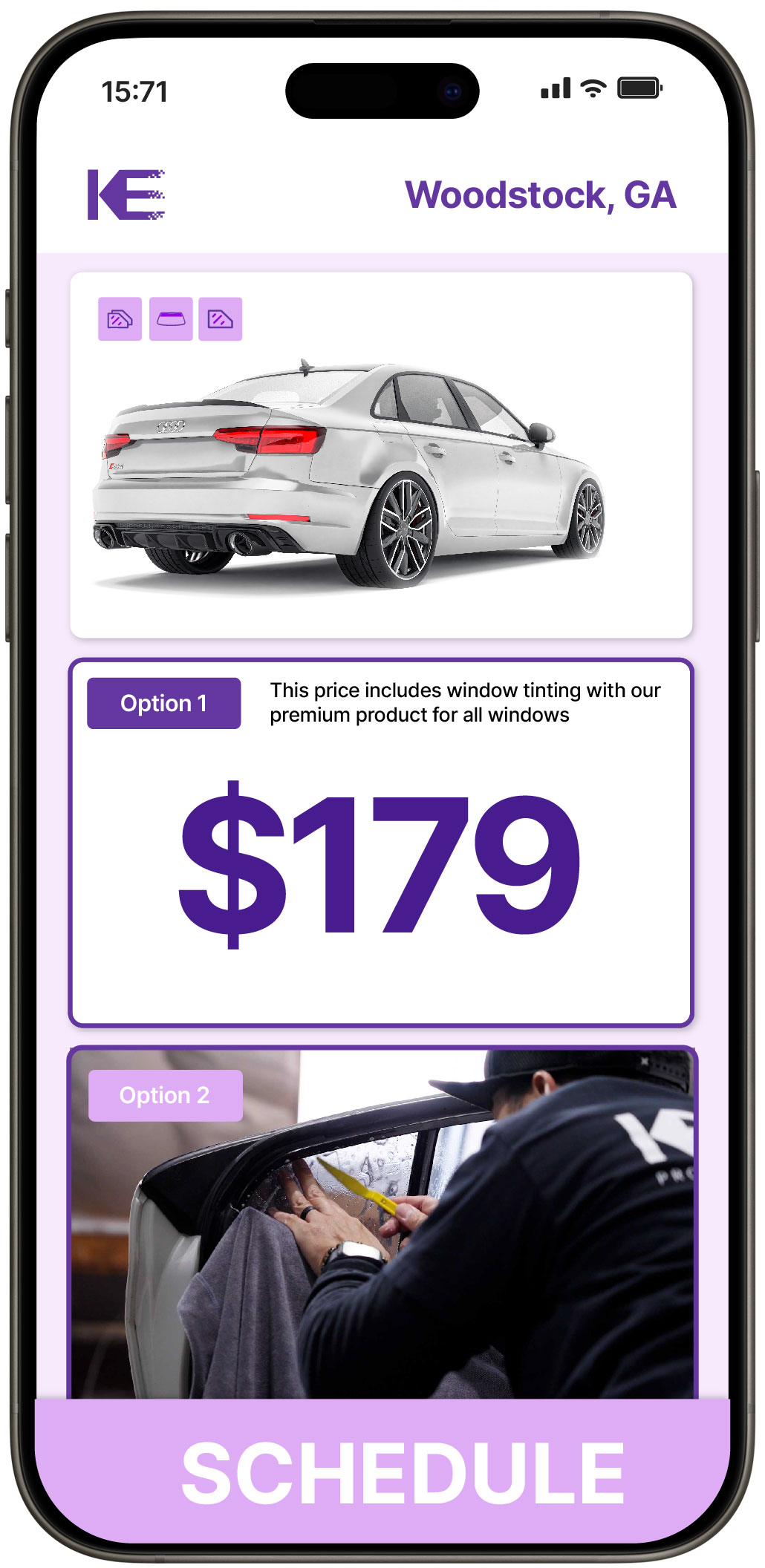 View Reasonable Car Window Tinting Rates in Woodstock, Georgia