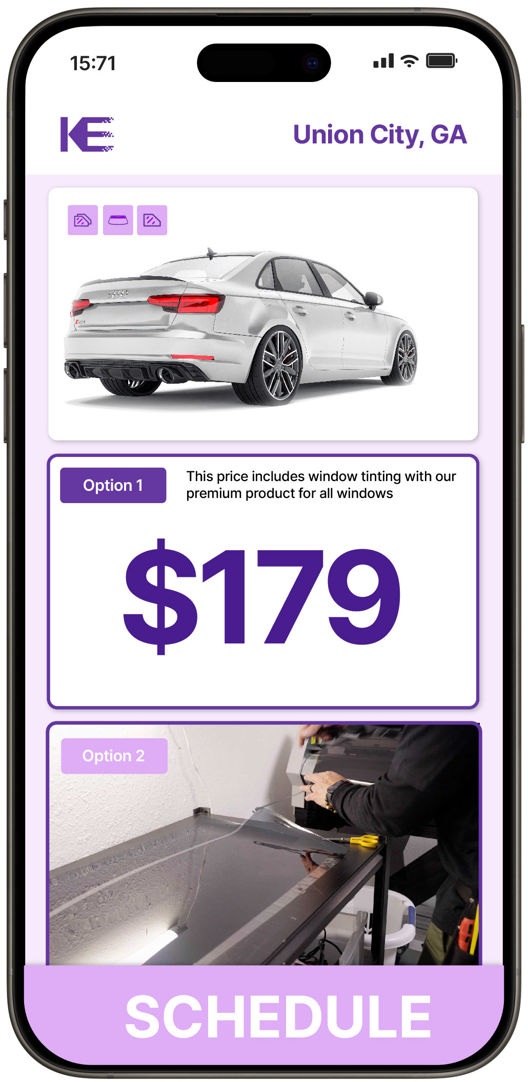 View Affordable Car Window Tinting Prices in Union City, Georgia