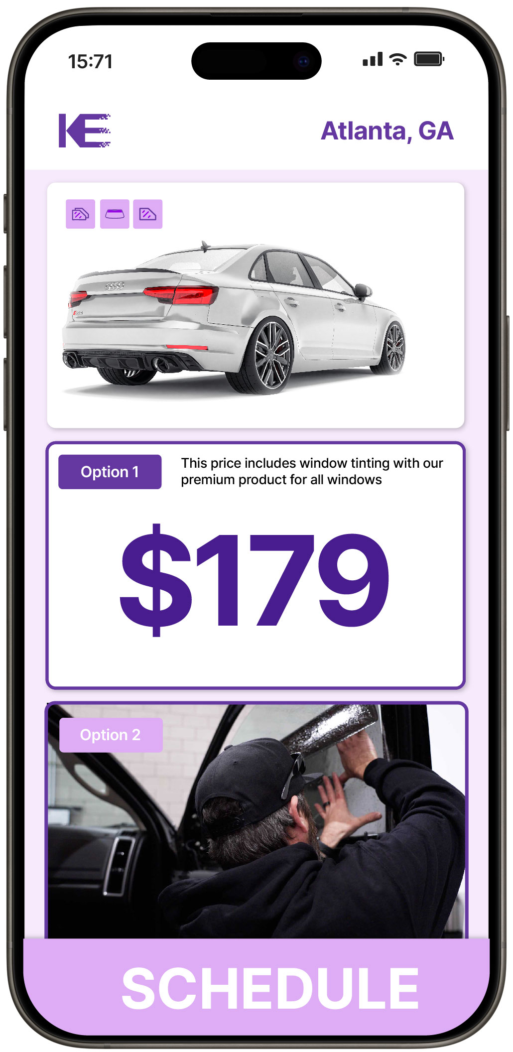 View Competitive Car Window Tinting Prices in Atlanta, Georgia