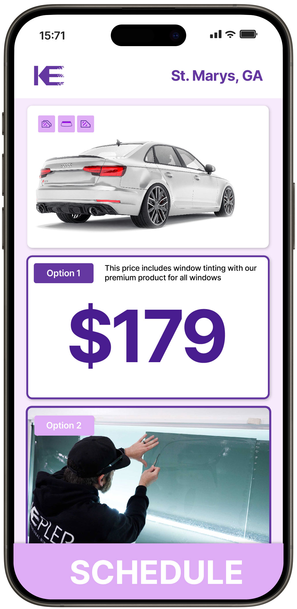 View Reasonable Car Window Tinting Prices in St. Marys, Georgia