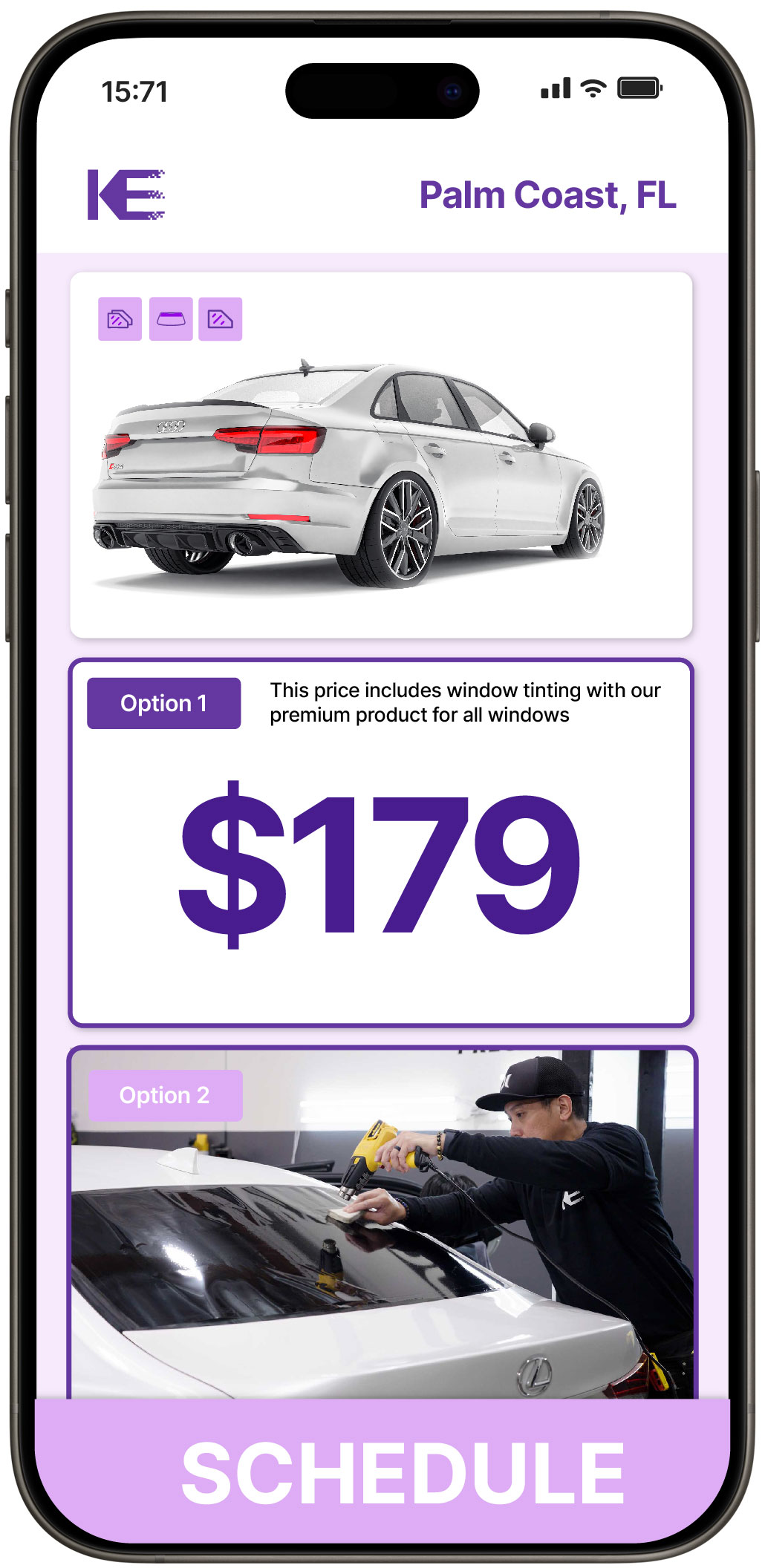 View Reasonable Car Window Tinting Rates in Palm Coast, Florida